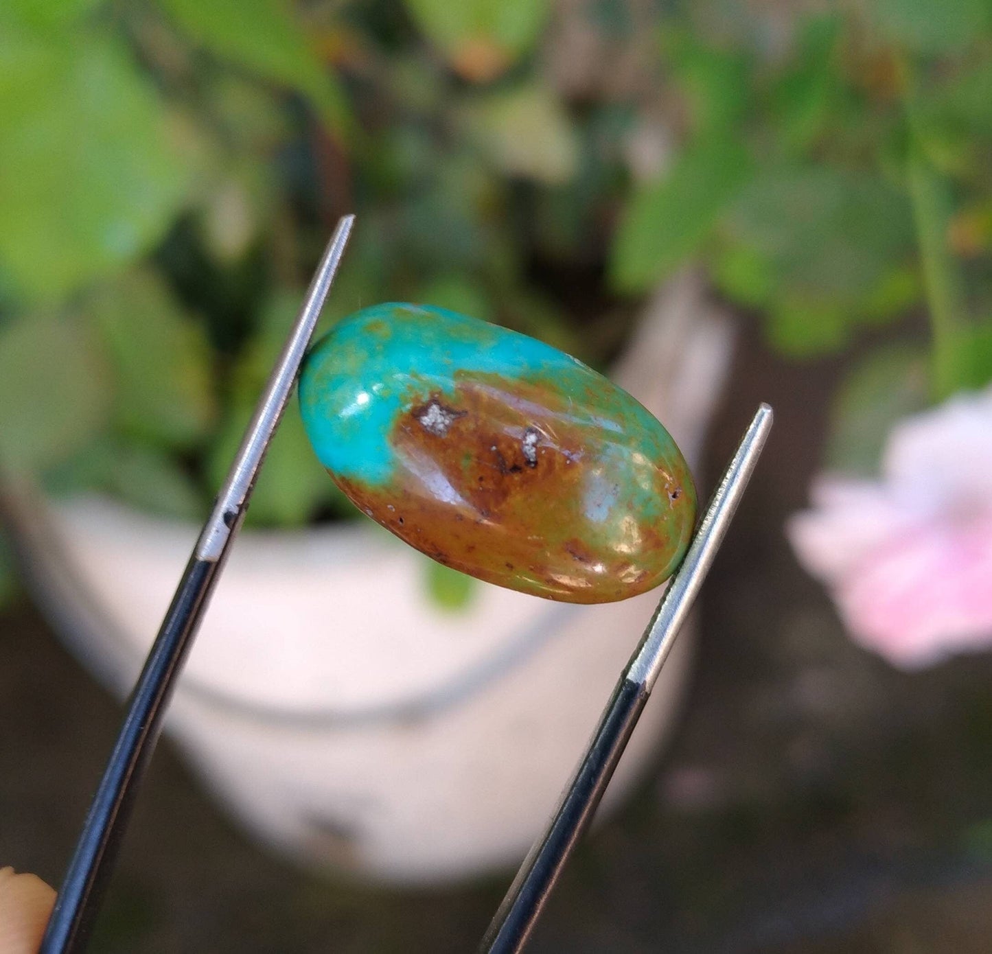 ARSAA GEMS AND MINERALSNatural fine quality beautiful 11 carats oval shape untreated unheated green turquoise cabochon - Premium from ARSAA GEMS AND MINERALS - Just $14.00! Shop now at ARSAA GEMS AND MINERALS