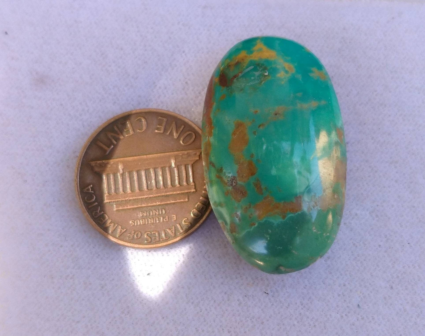 ARSAA GEMS AND MINERALSNatural fine quality beautiful 40 carats oval shape untreated unheated green turquoise cabochon - Premium from ARSAA GEMS AND MINERALS - Just $40.00! Shop now at ARSAA GEMS AND MINERALS
