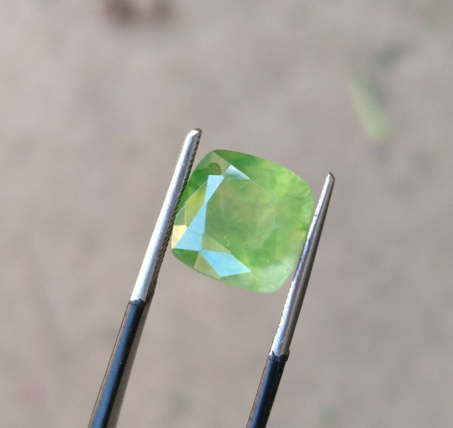 ARSAA GEMS AND MINERALSNatural top quality beautiful 4.5 carats square shape faceted green hydrograssular garnet gem - Premium from ARSAA GEMS AND MINERALS - Just $12.00! Shop now at ARSAA GEMS AND MINERALS