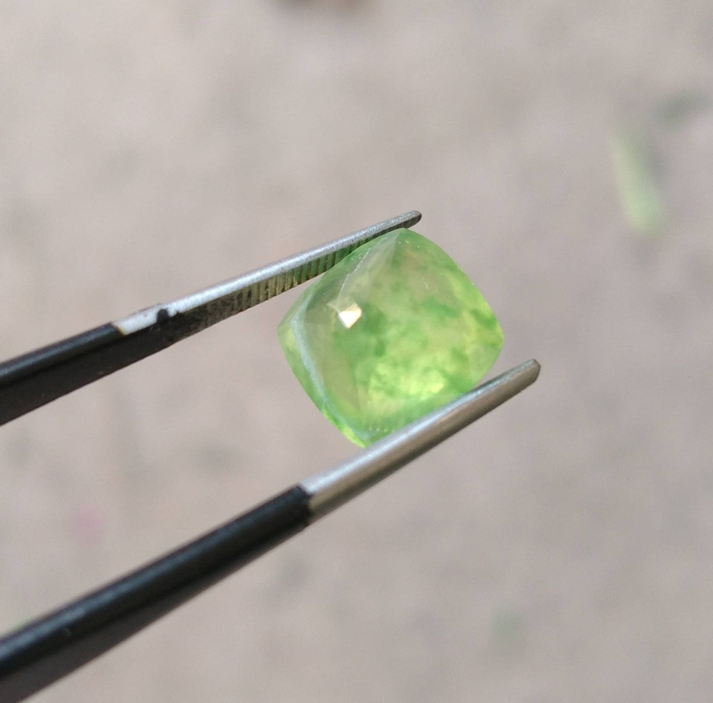ARSAA GEMS AND MINERALSNatural top quality beautiful 4.5 carats square shape faceted green hydrograssular garnet gem - Premium from ARSAA GEMS AND MINERALS - Just $12.00! Shop now at ARSAA GEMS AND MINERALS