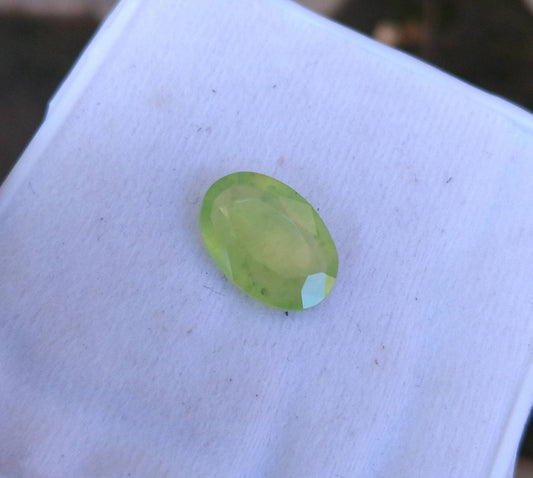 ARSAA GEMS AND MINERALSNatural top quality beautiful 6 carats oval shape faceted green hydrograssular garnet gem - Premium  from ARSAA GEMS AND MINERALS - Just $15.00! Shop now at ARSAA GEMS AND MINERALS