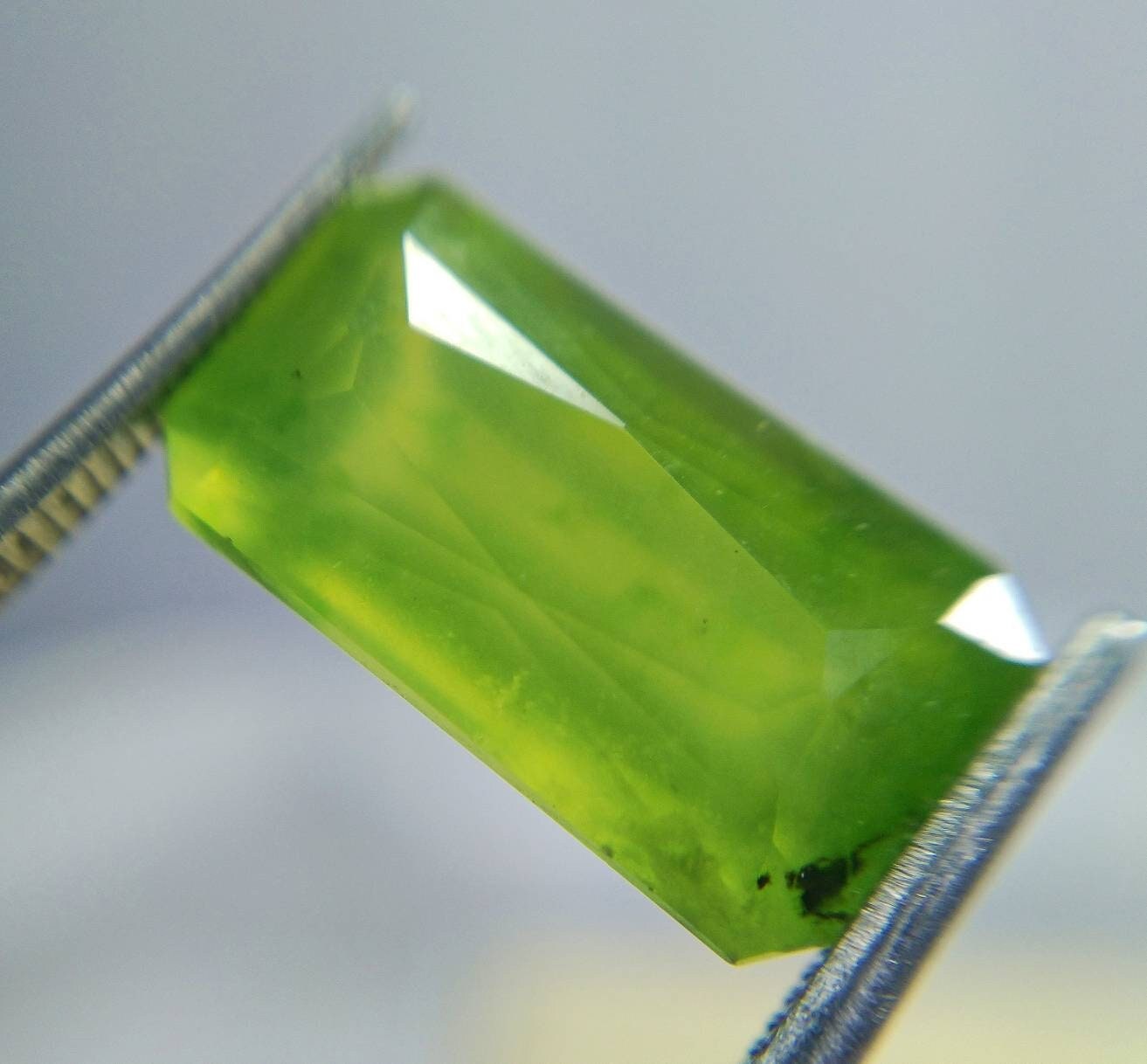 ARSAA GEMS AND MINERALSNatural top quality beautiful 8.5 Carats radiant shape green faceted hydrograssular garnet gem - Premium from ARSAA GEMS AND MINERALS - Just $25.00! Shop now at ARSAA GEMS AND MINERALS