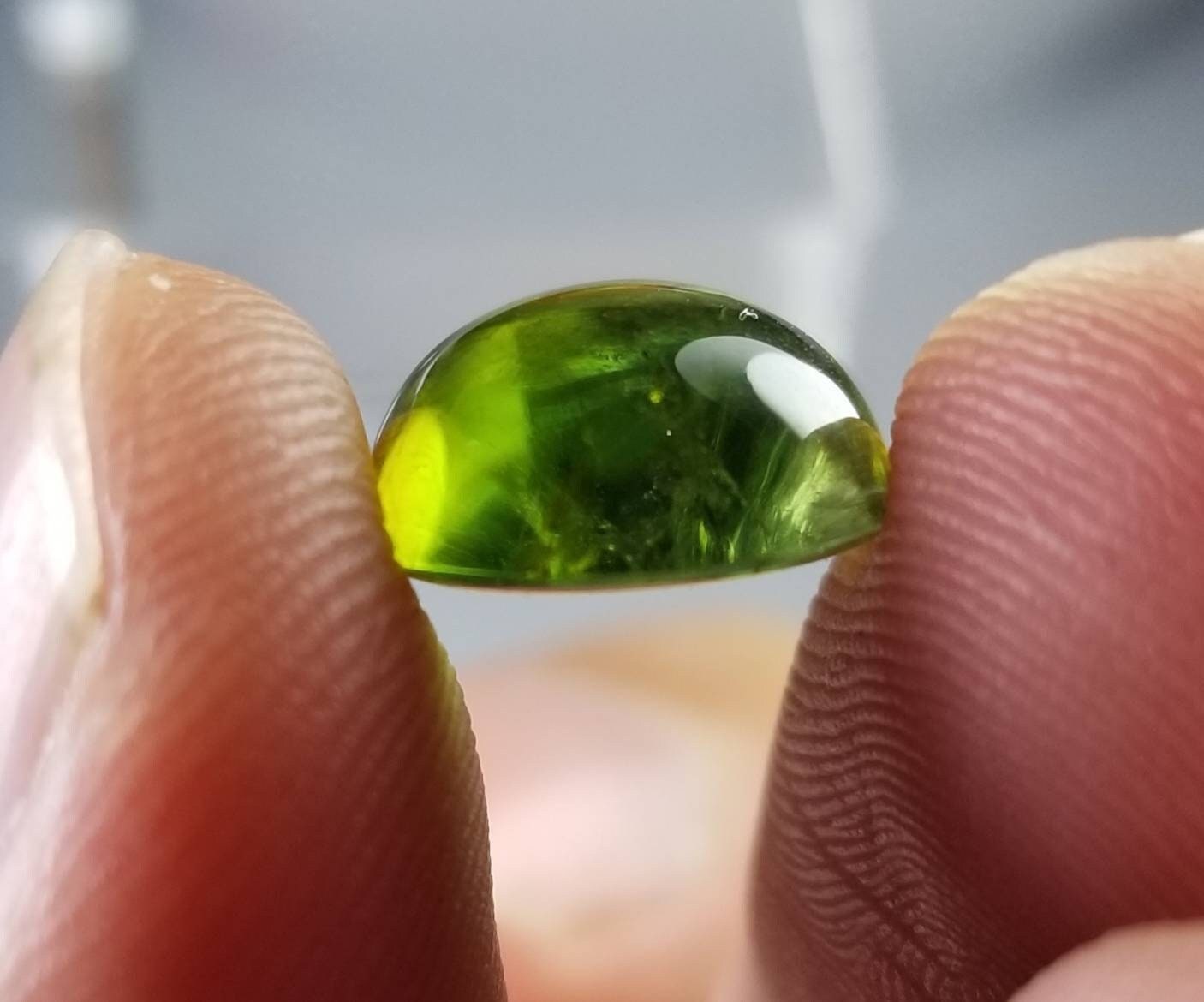 ARSAA GEMS AND MINERALSNatural good quality ring size green tourmaline cabochon - Premium from ARSAA GEMS AND MINERALS - Just $70.00! Shop now at ARSAA GEMS AND MINERALS