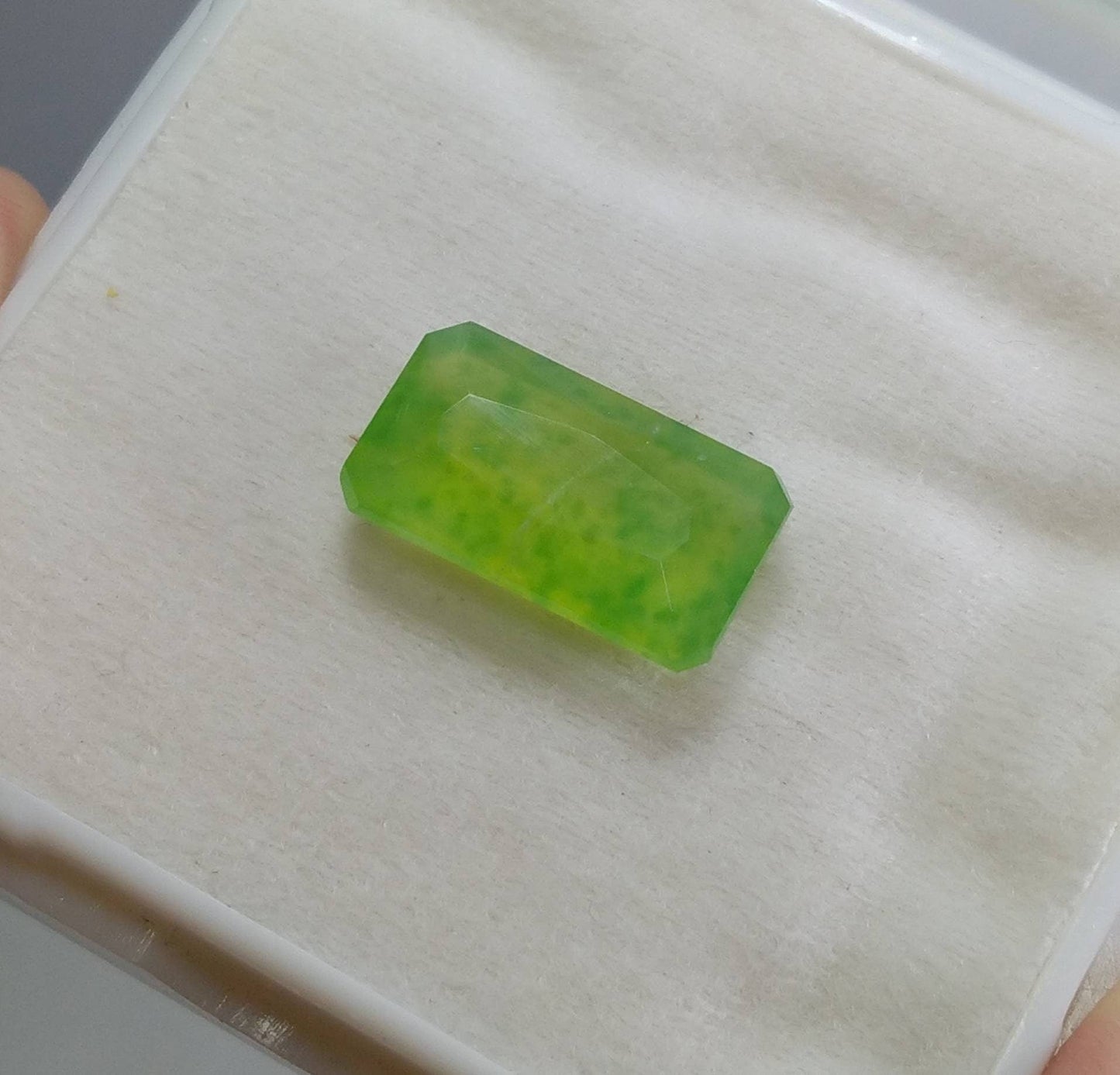 ARSAA GEMS AND MINERALSNatural top quality beautiful 11 carats green radiant cut shape Faceted hydrograssular garnet gem - Premium from ARSAA GEMS AND MINERALS - Just $23.00! Shop now at ARSAA GEMS AND MINERALS