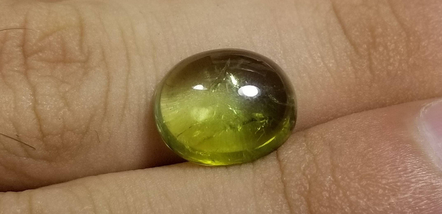 ARSAA GEMS AND MINERALSNatural ring size green tourmaline cabochon high quality transparent - Premium from ARSAA GEMS AND MINERALS - Just $70.00! Shop now at ARSAA GEMS AND MINERALS