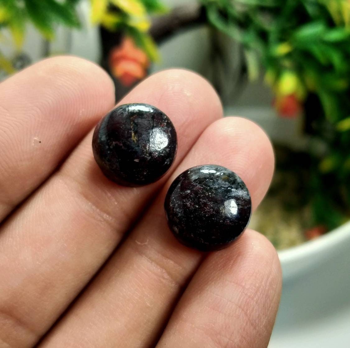 ARSAA GEMS AND MINERALSNatural fine quality beautiful 19 carats pair of red jasper cabochons - Premium  from ARSAA GEMS AND MINERALS - Just $9.00! Shop now at ARSAA GEMS AND MINERALS