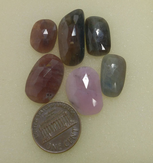 ARSAA GEMS AND MINERALSNatural fine quality beautiful 64 carats rose/cut faceted sapphire cabochons - Premium  from ARSAA GEMS AND MINERALS - Just $40.00! Shop now at ARSAA GEMS AND MINERALS