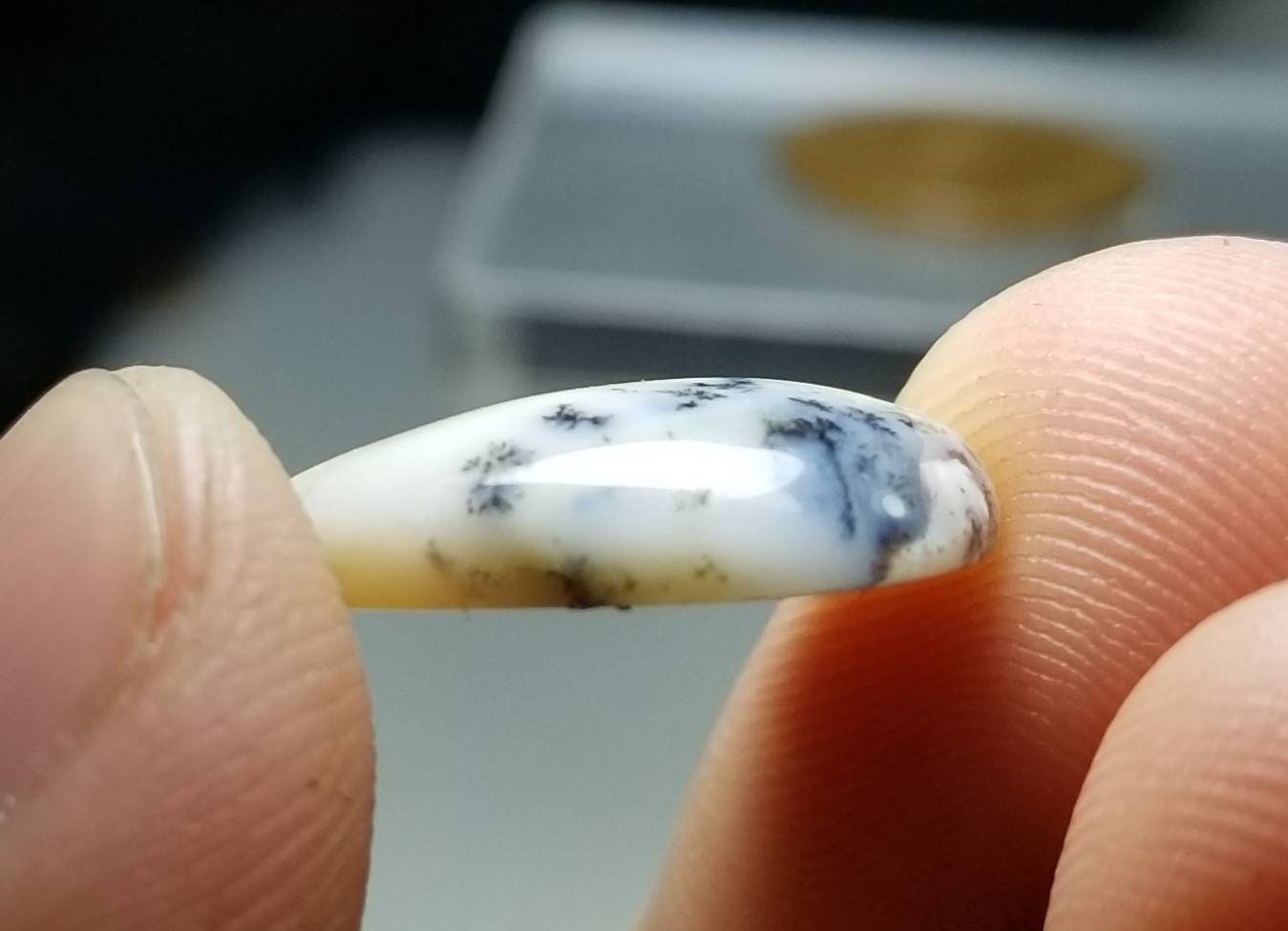 ARSAA GEMS AND MINERALSNatural Matching pair of high quality pear shape dendritic opal cabs - Premium  from ARSAA GEMS AND MINERALS - Just $15.00! Shop now at ARSAA GEMS AND MINERALS