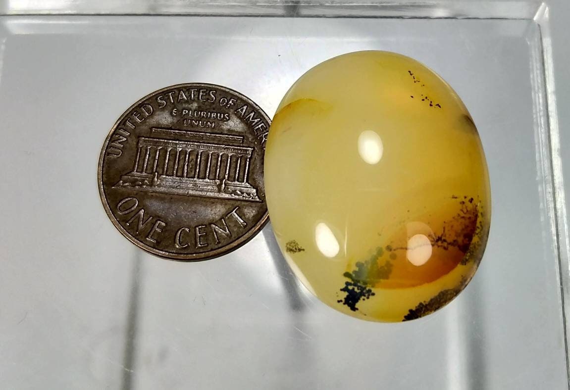 ARSAA GEMS AND MINERALSNatural best quality locket size cabochon of dendritic opal - Premium from ARSAA GEMS AND MINERALS - Just $35.00! Shop now at ARSAA GEMS AND MINERALS