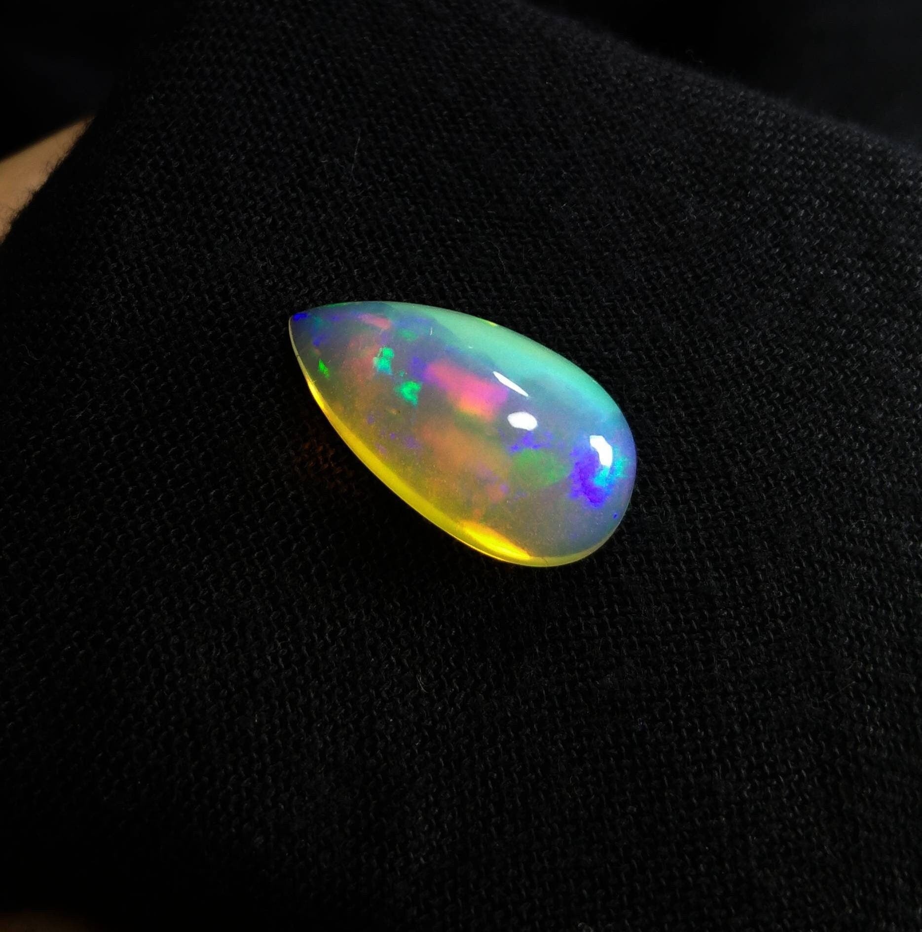 ARSAA GEMS AND MINERALSNatural fine quality beautiful 11 carats pear shape fire opal Cabochon - Premium  from ARSAA GEMS AND MINERALS - Just $40.00! Shop now at ARSAA GEMS AND MINERALS