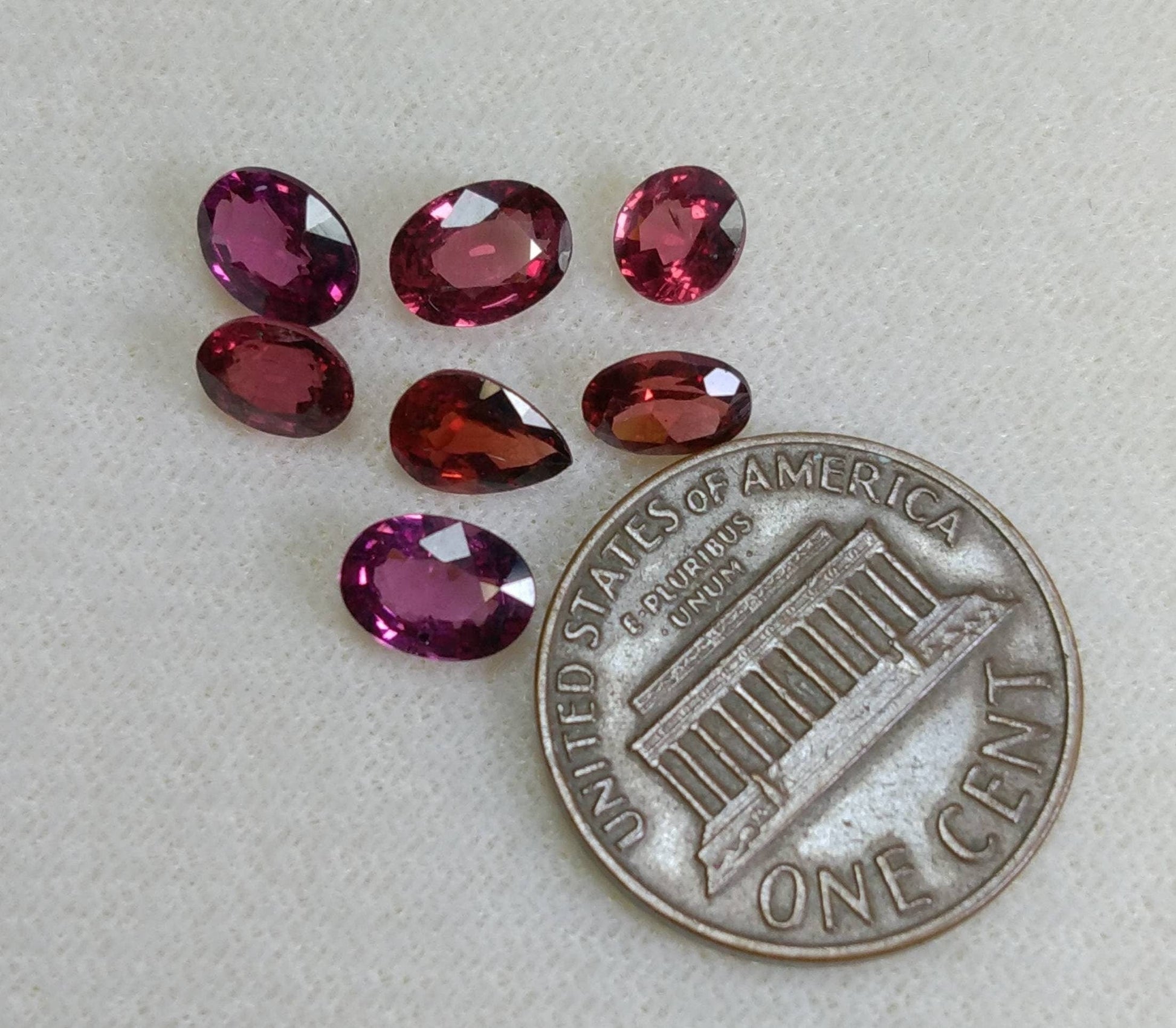 ARSAA GEMS AND MINERALSNatural top quality beautiful 5.5 carat small lot of faceted oval shapes rhodolite garnet gems - Premium  from ARSAA GEMS AND MINERALS - Just $35.00! Shop now at ARSAA GEMS AND MINERALS