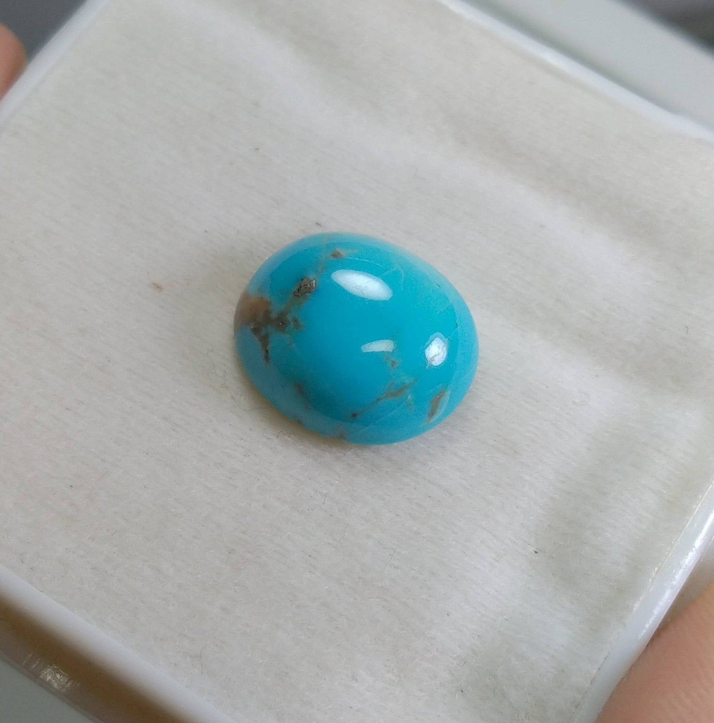 ARSAA GEMS AND MINERALSNatural aesthetic fine quality 12.5 carats stabilized oval shape turquoise cabochon - Premium  from ARSAA GEMS AND MINERALS - Just $15.00! Shop now at ARSAA GEMS AND MINERALS