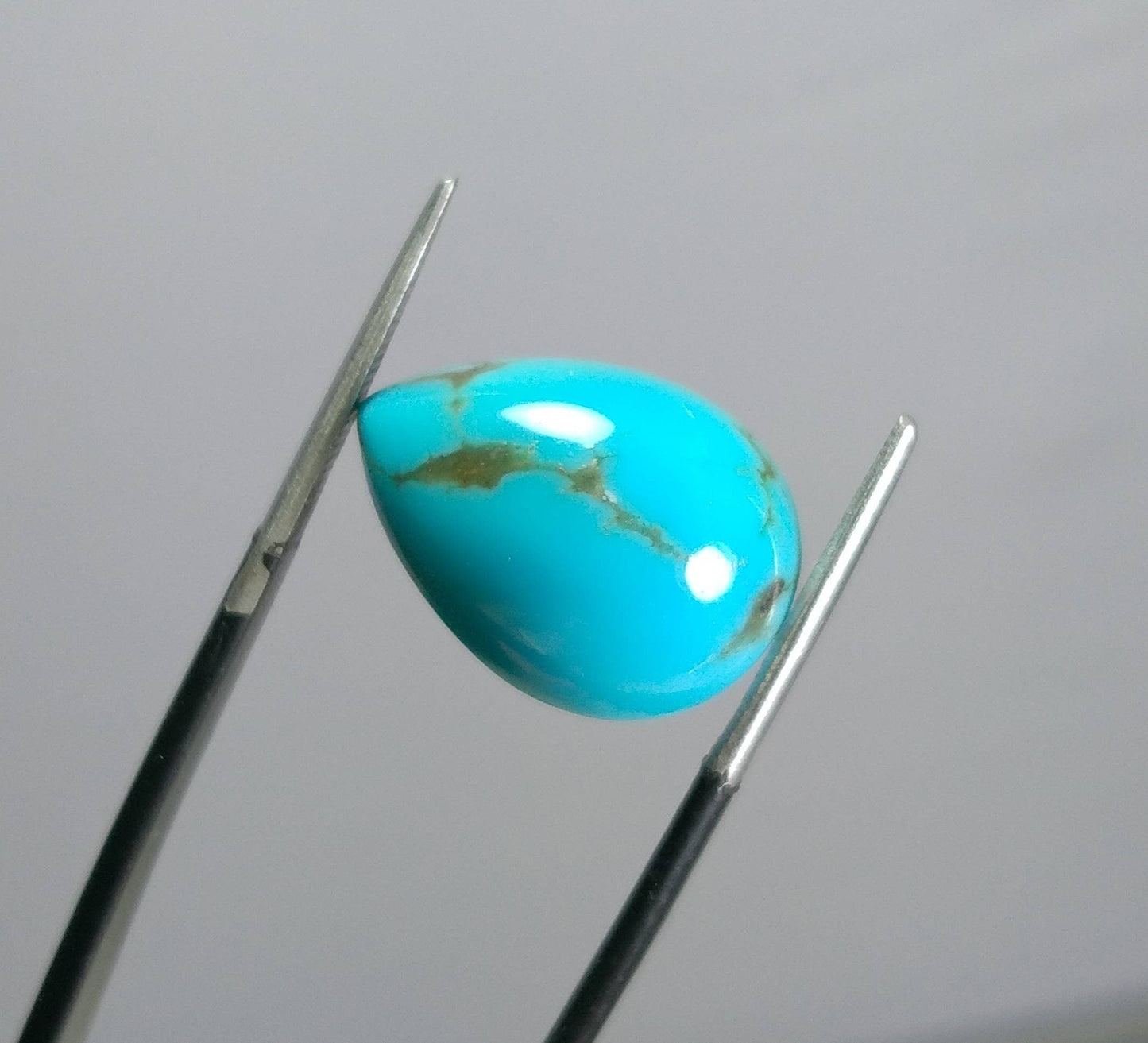 ARSAA GEMS AND MINERALSNatural aesthetic fine quality 9.5 carats pear shape kingman turquoise cabochon - Premium  from ARSAA GEMS AND MINERALS - Just $15.00! Shop now at ARSAA GEMS AND MINERALS