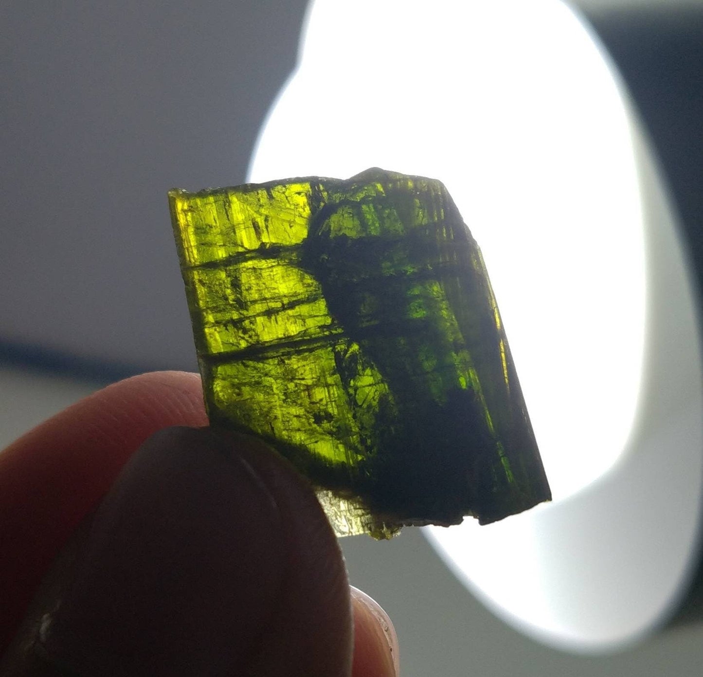 ARSAA GEMS AND MINERALSNatural clear aesthetic 3.8 gram Beautiful perfectly terminated etched pleochroic epidote crystal - Premium  from ARSAA GEMS AND MINERALS - Just $25.00! Shop now at ARSAA GEMS AND MINERALS
