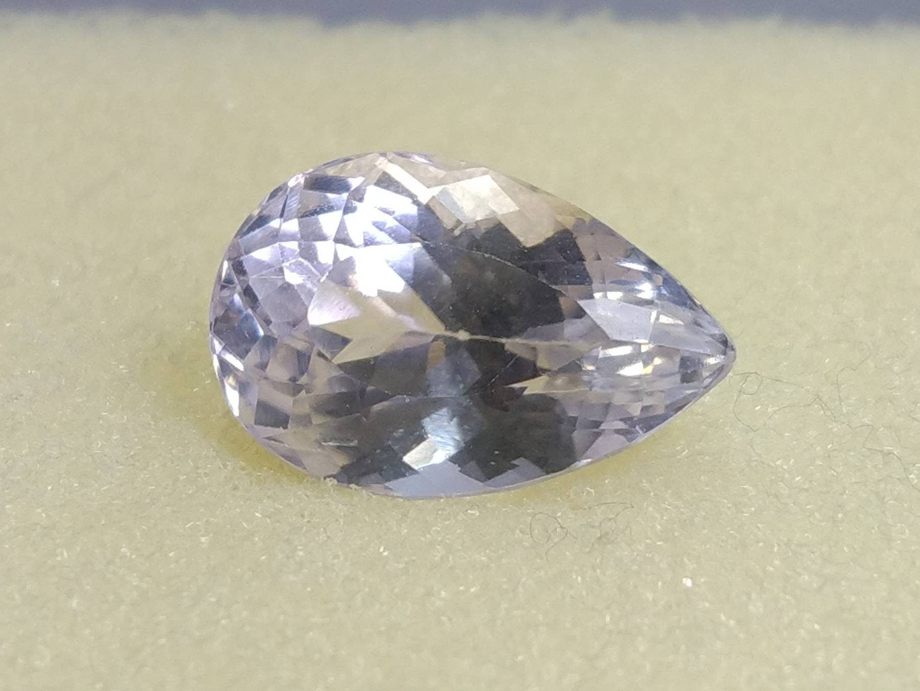 ARSAA GEMS AND MINERALSNatural fine quality beautiful 10 Carats pear shape faceted kunzite gem - Premium  from ARSAA GEMS AND MINERALS - Just $20.00! Shop now at ARSAA GEMS AND MINERALS