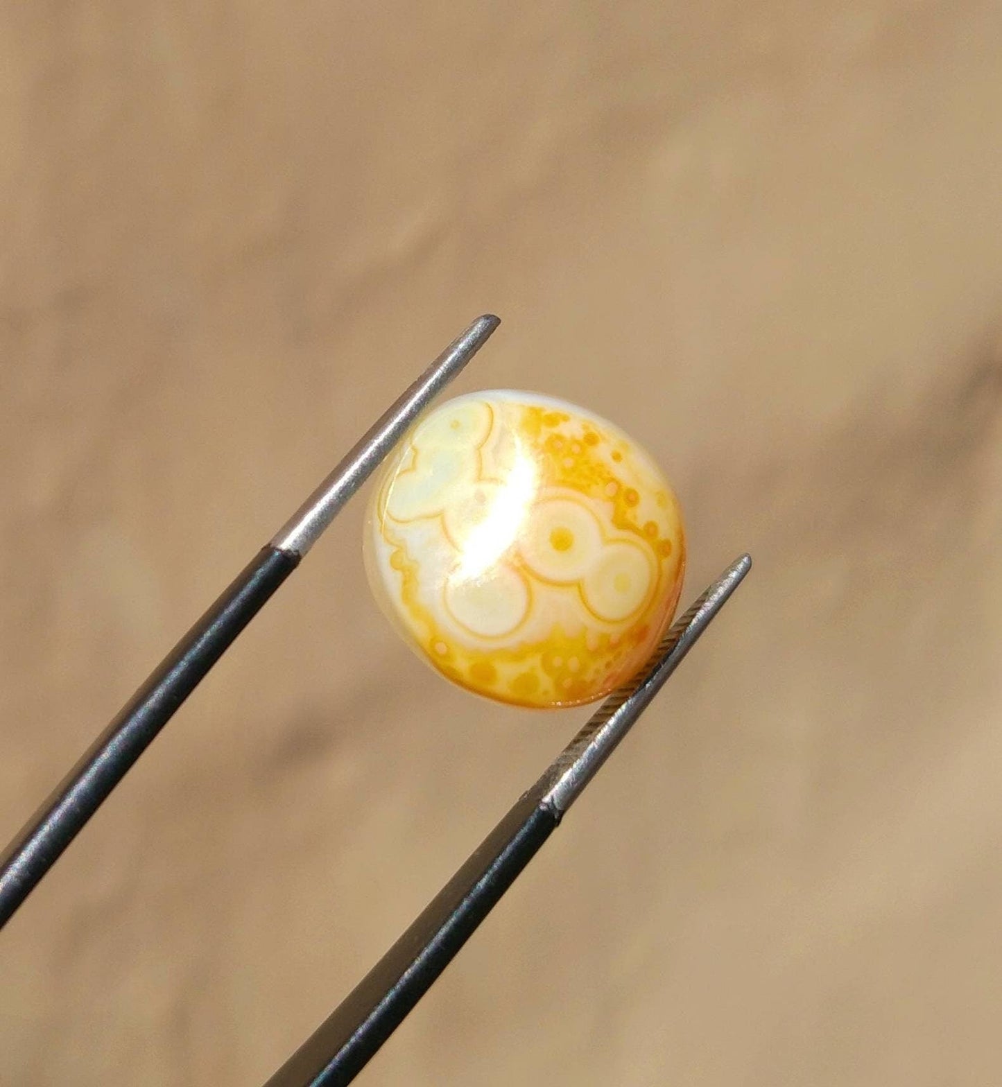 ARSAA GEMS AND MINERALSNatural fine quality beautiful 11 carats banded eye oval shape fine agate cabochon - Premium from ARSAA GEMS AND MINERALS - Just $15.00! Shop now at ARSAA GEMS AND MINERALS