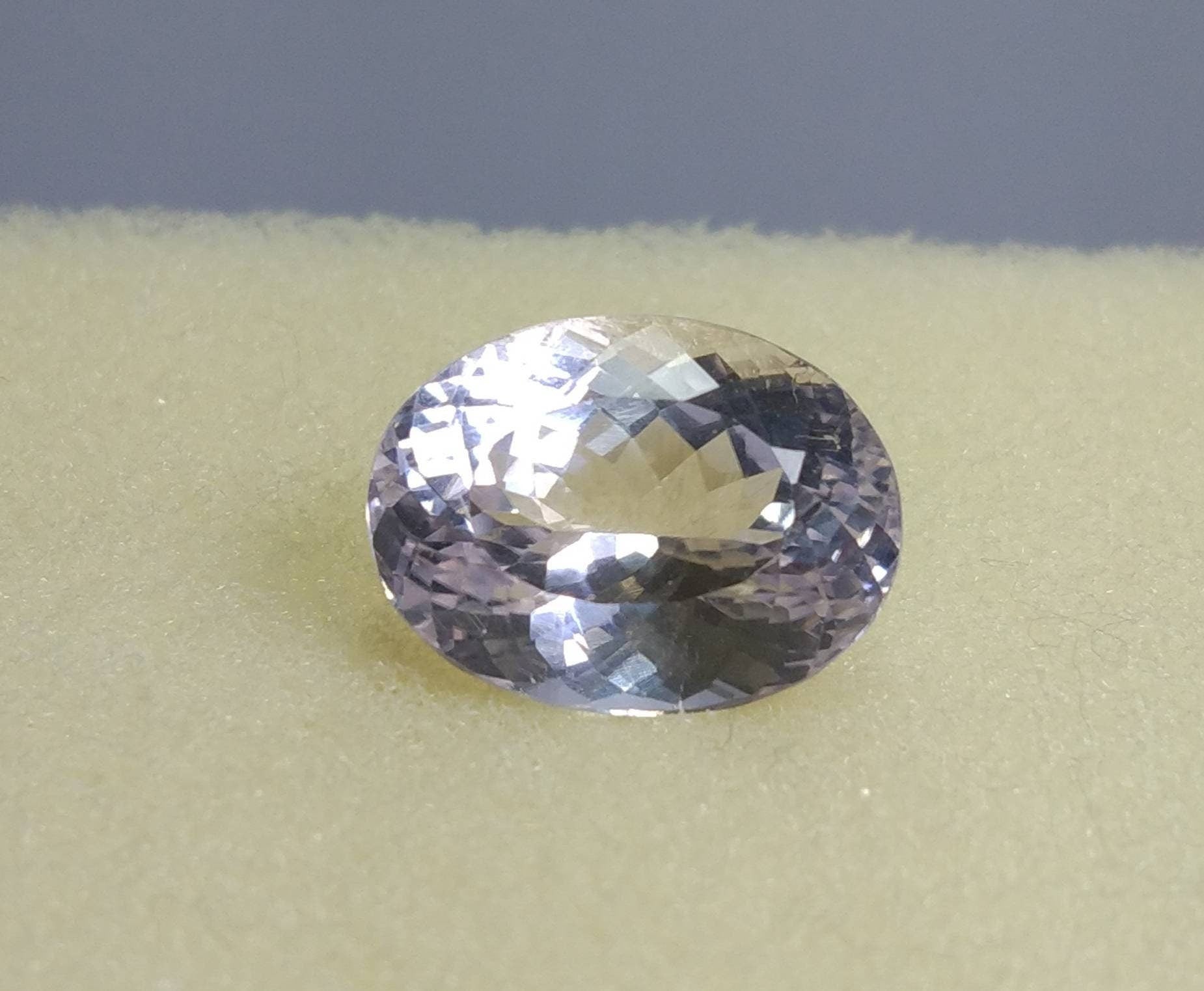 ARSAA GEMS AND MINERALSNatural fine quality beautiful 15 carat oval shape faceted kunzite gem - Premium  from ARSAA GEMS AND MINERALS - Just $30.00! Shop now at ARSAA GEMS AND MINERALS