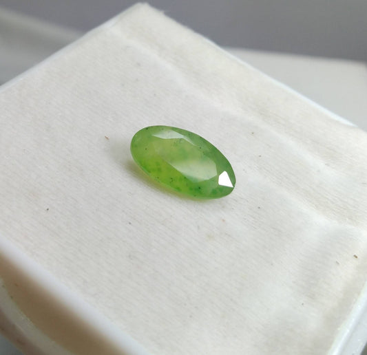 ARSAA GEMS AND MINERALSNatural fine quality beautiful 5.5 carats green oval cut shape Faceted hydrograssular garnet gem - Premium  from ARSAA GEMS AND MINERALS - Just $16.00! Shop now at ARSAA GEMS AND MINERALS