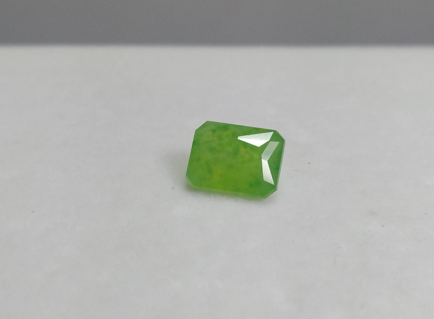 ARSAA GEMS AND MINERALSNatural top quality beautiful 3.5 carats radiant shape green faceted hydrograssular garnet gem - Premium  from ARSAA GEMS AND MINERALS - Just $10.00! Shop now at ARSAA GEMS AND MINERALS