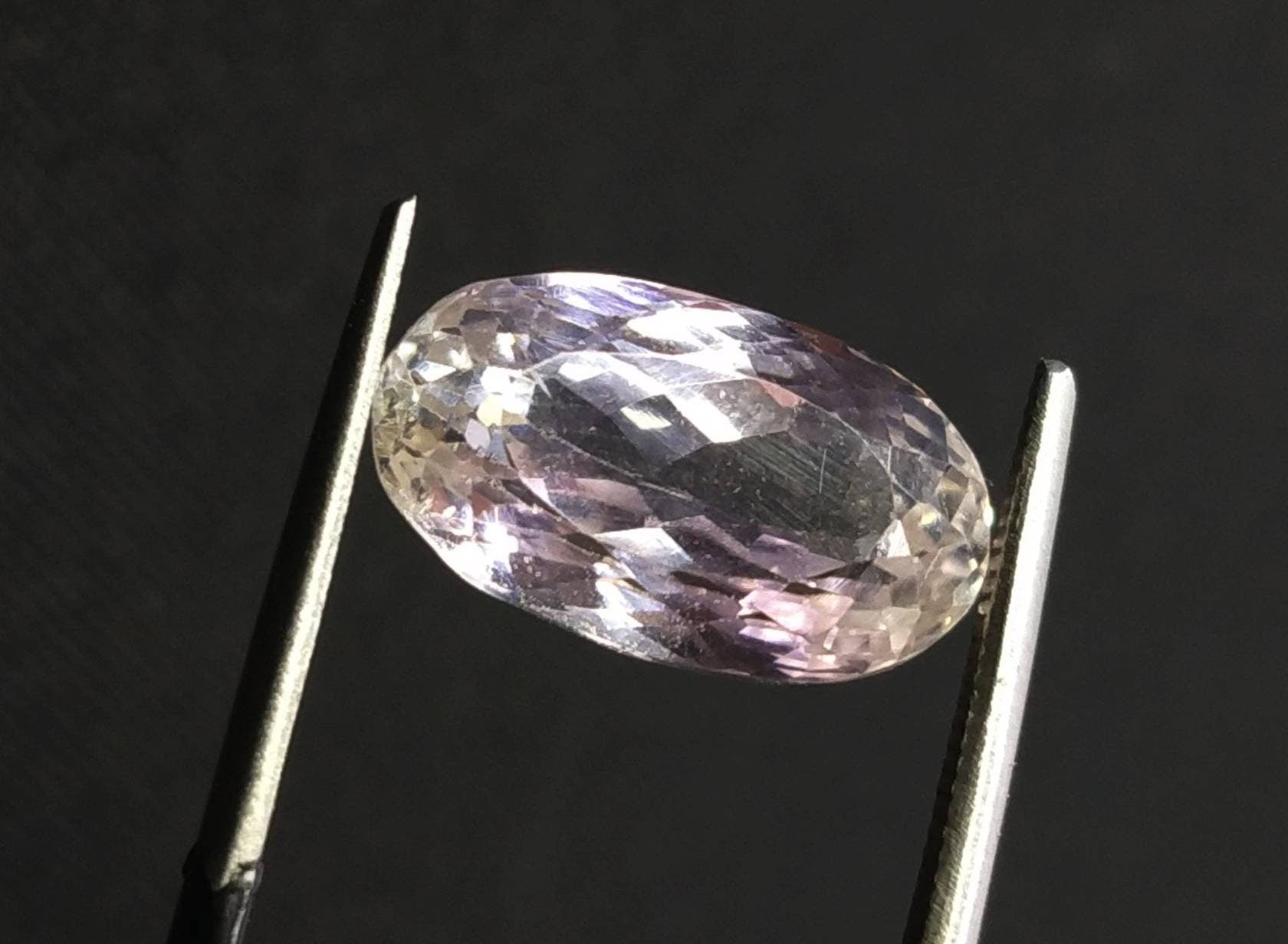 ARSAA GEMS AND MINERALSNatural top quality beautiful 7 carat VV clarity faceted oval shape kunzite gem - Premium  from ARSAA GEMS AND MINERALS - Just $30.00! Shop now at ARSAA GEMS AND MINERALS