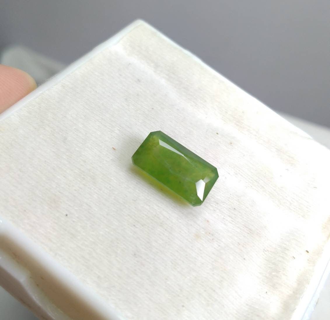 ARSAA GEMS AND MINERALSNatural top quality beautiful 7 carats radiant shape green faceted hydrograssular garnet gem - Premium  from ARSAA GEMS AND MINERALS - Just $21.00! Shop now at ARSAA GEMS AND MINERALS