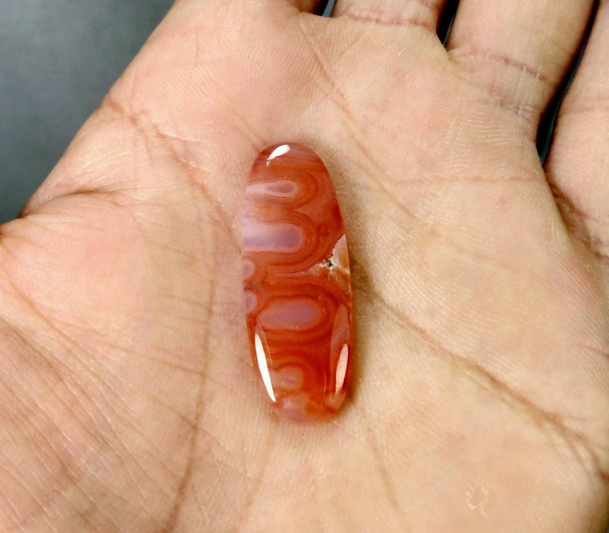 ARSAA GEMS AND MINERALSNatural top quality beautiful agate cabochon with natural pattern which resembles to Allah name in Arabic (اللہ) - Premium from ARSAA GEMS AND MINERALS - Just $40.00! Shop now at ARSAA GEMS AND MINERALS