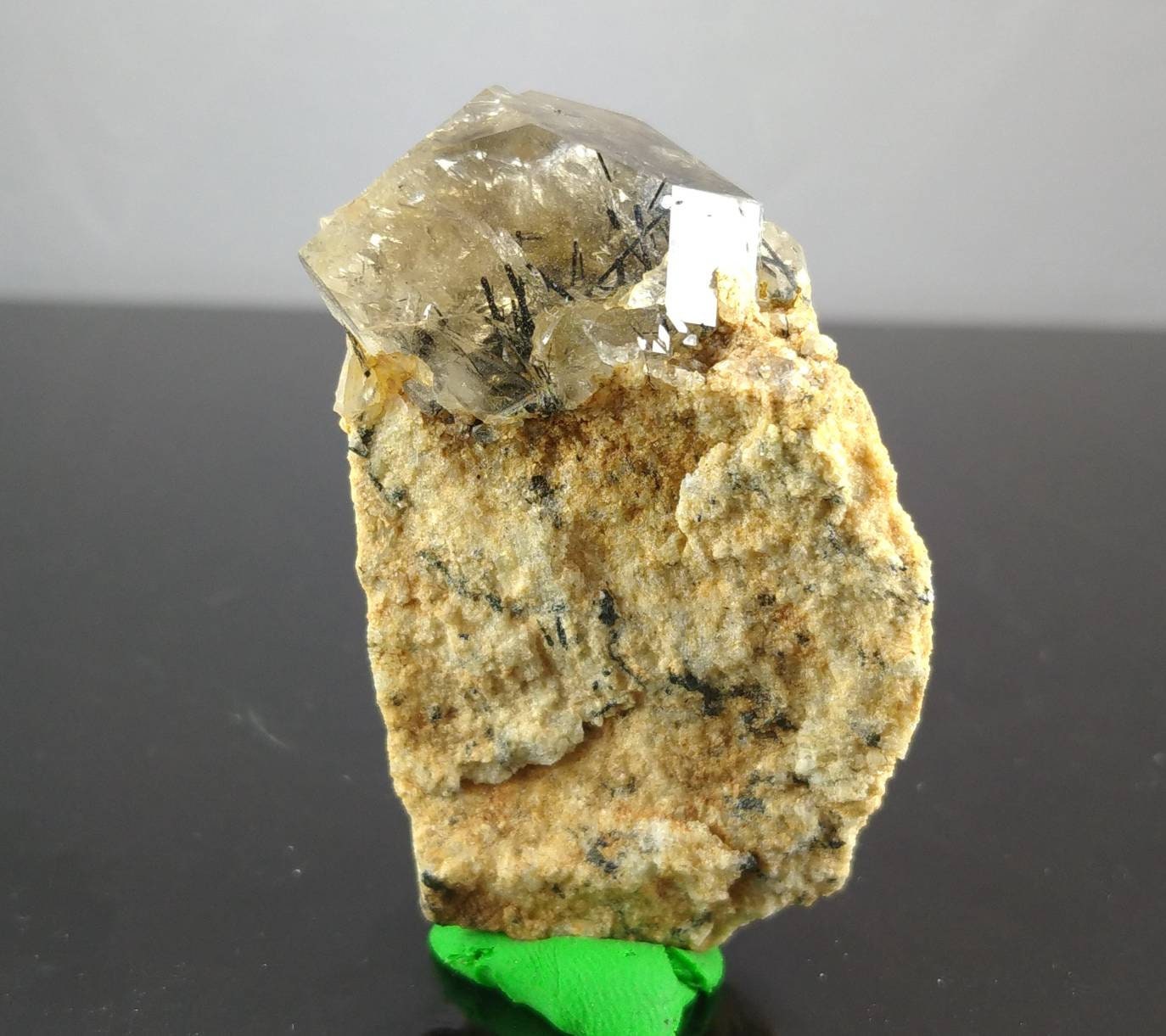 ARSAA GEMS AND MINERALSNatural aesthetic terminated single on matrix Riebeckite included quartz cluster from zagi mountain KP Pakistan, weight, 59.2 grams - Premium from ARSAA GEMS AND MINERALS - Just $60.00! Shop now at ARSAA GEMS AND MINERALS