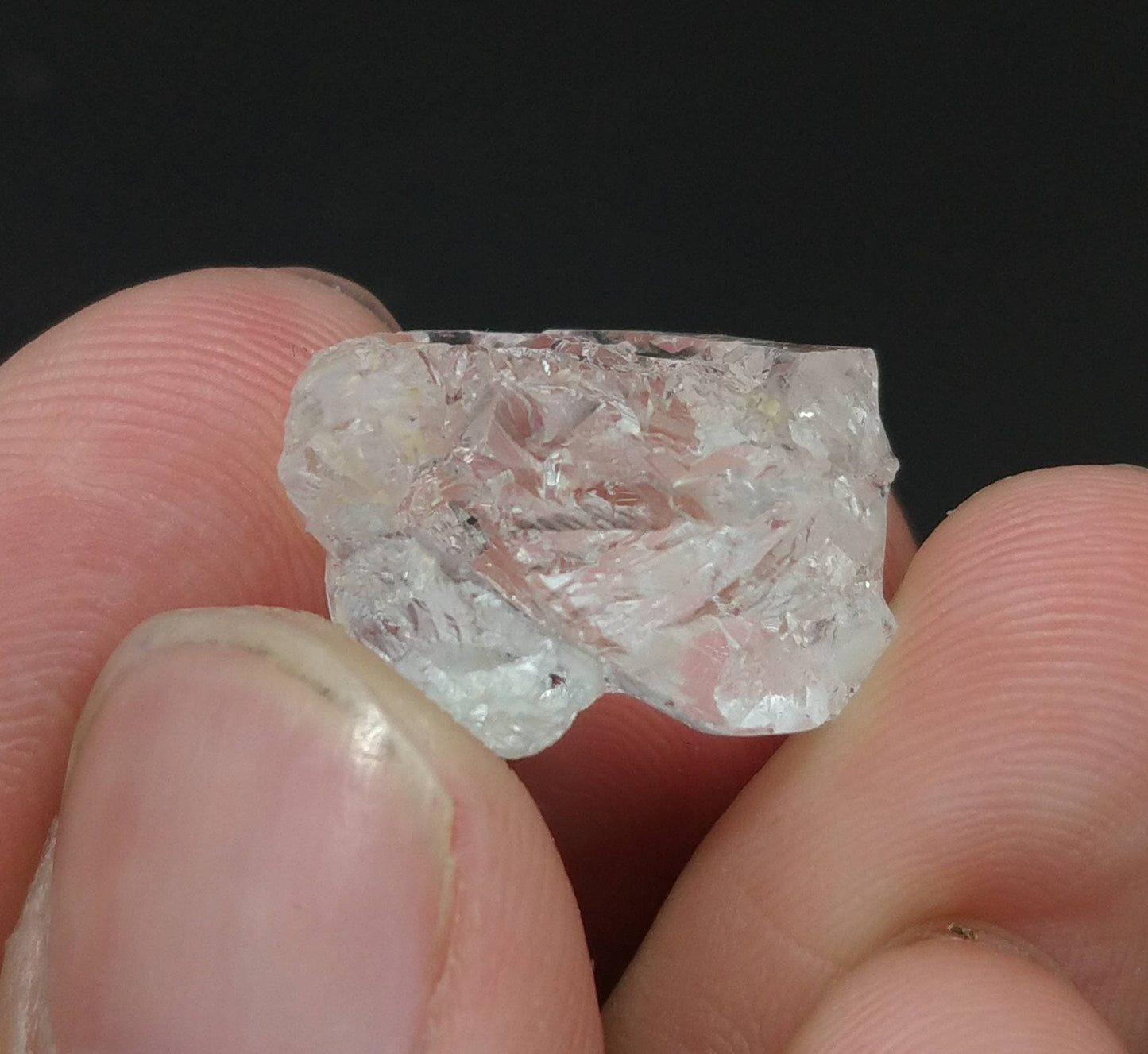 ARSAA GEMS AND MINERALSEtched gemmy clear transparent white Beryl crystal from Skardu GilgitBaltistan Pakistan, weight 4.4 grams - Premium from ARSAA GEMS AND MINERALS - Just $24.00! Shop now at ARSAA GEMS AND MINERALS