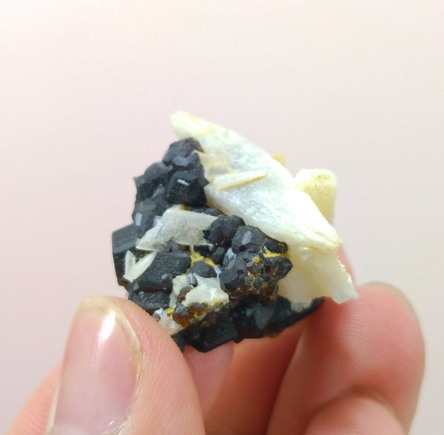 ARSAA GEMS AND MINERALSNatural good quality beautiful 15.1 grams cubic formation andradite garnet crystal with feldspar - Premium from ARSAA GEMS AND MINERALS - Just $20.00! Shop now at ARSAA GEMS AND MINERALS