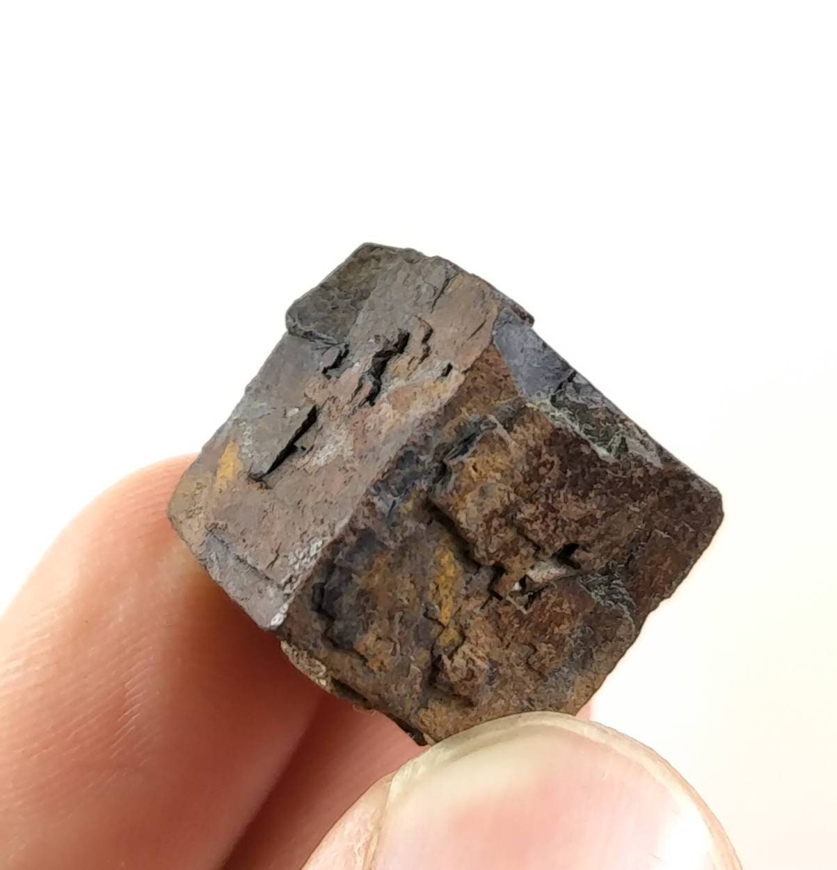 ARSAA GEMS AND MINERALSNatural cubic beautiful limonite after pyrite pseudomorph crystal from Pakistan, weight 12.4 grams - Premium  from ARSAA GEMS AND MINERALS - Just $20.00! Shop now at ARSAA GEMS AND MINERALS