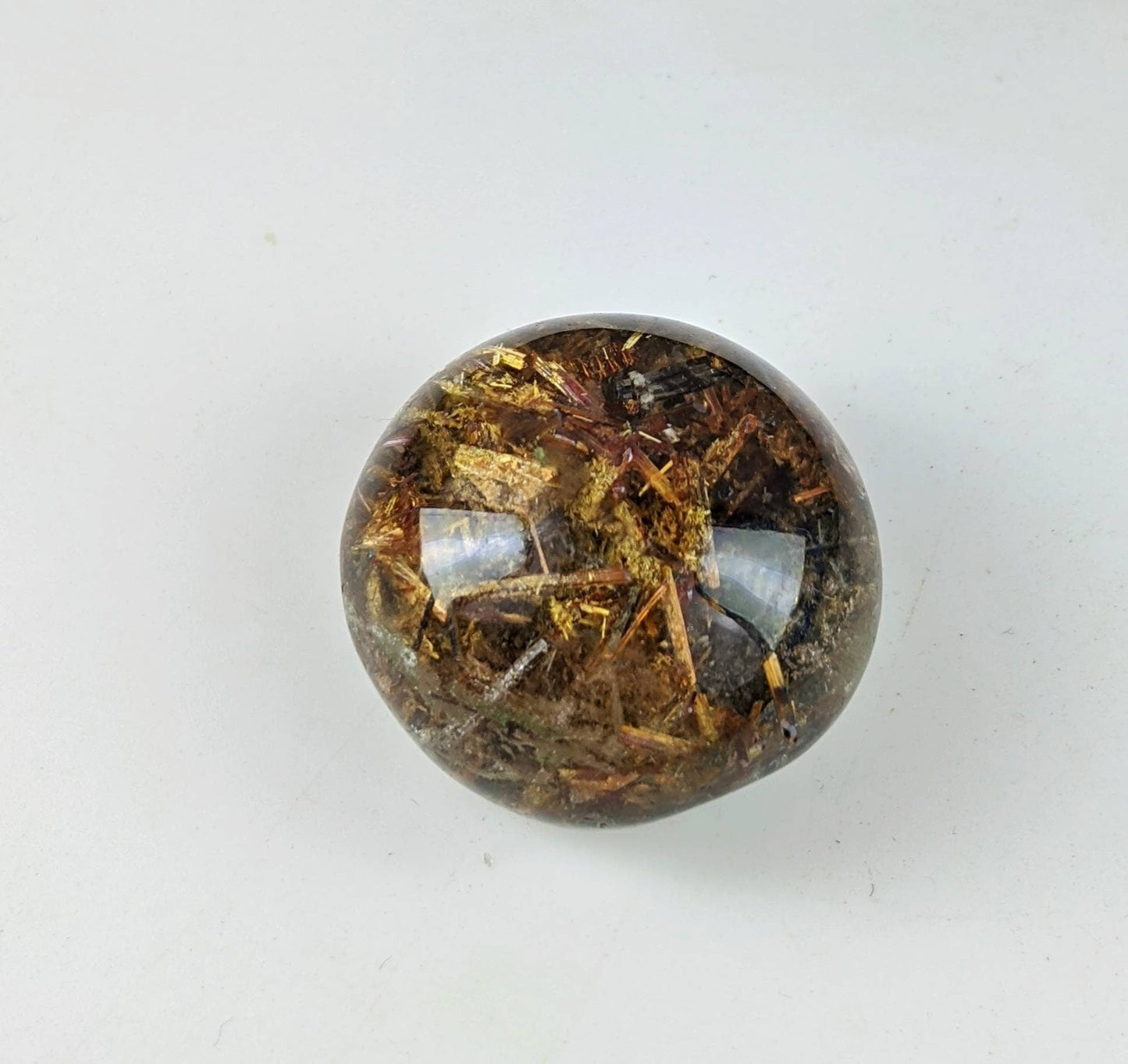 ARSAA GEMS AND MINERALSNatural fine quality nice clarity golden Rutile included cabochon from Zagi Mountain KP Pakistan, weight 11.6 grams - Premium  from ARSAA GEMS AND MINERALS - Just $40.00! Shop now at ARSAA GEMS AND MINERALS
