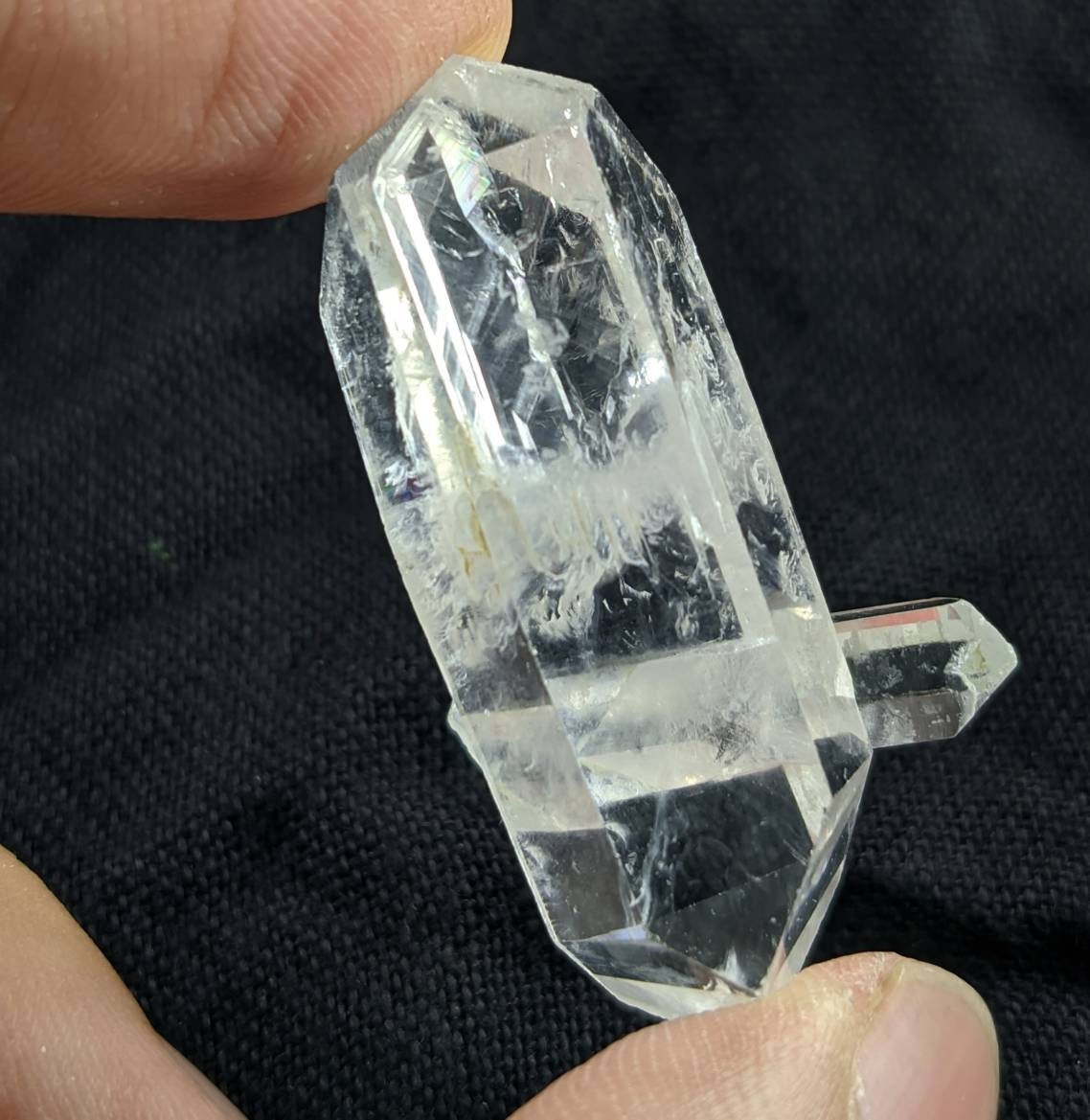 ARSAA GEMS AND MINERALSNatural fine quality beautiful 13.2 grams clear double terminated quartz cluster from Balochistan Pakistan - Premium from ARSAA GEMS AND MINERALS - Just $20.00! Shop now at ARSAA GEMS AND MINERALS