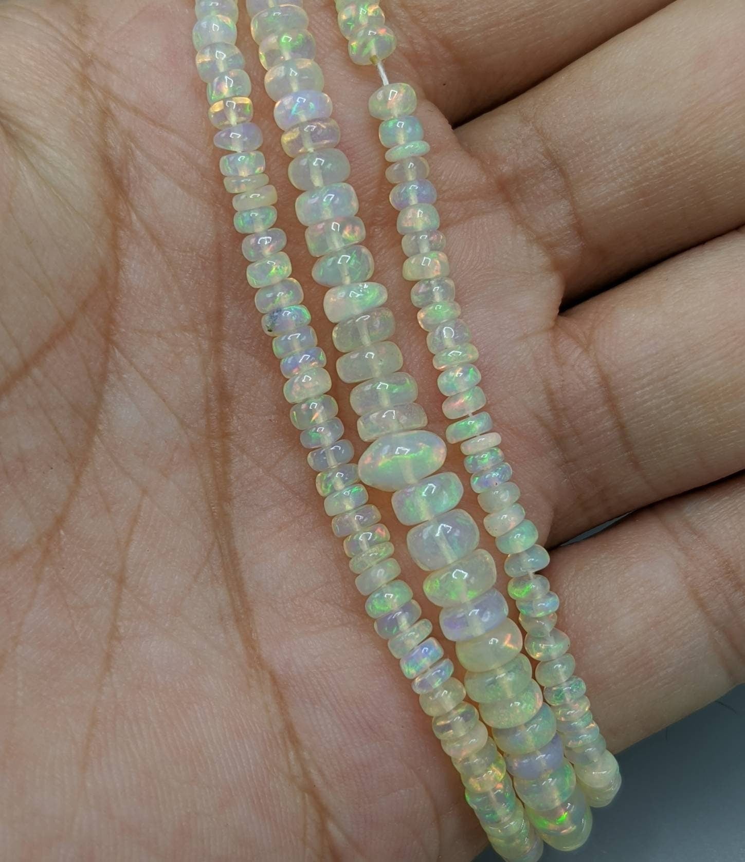 ARSAA GEMS AND MINERALSFine quality aesthetic opal beads strand, weight 9.3 grams from Ethiopia - Premium  from ARSAA GEMS AND MINERALS - Just $80.00! Shop now at ARSAA GEMS AND MINERALS