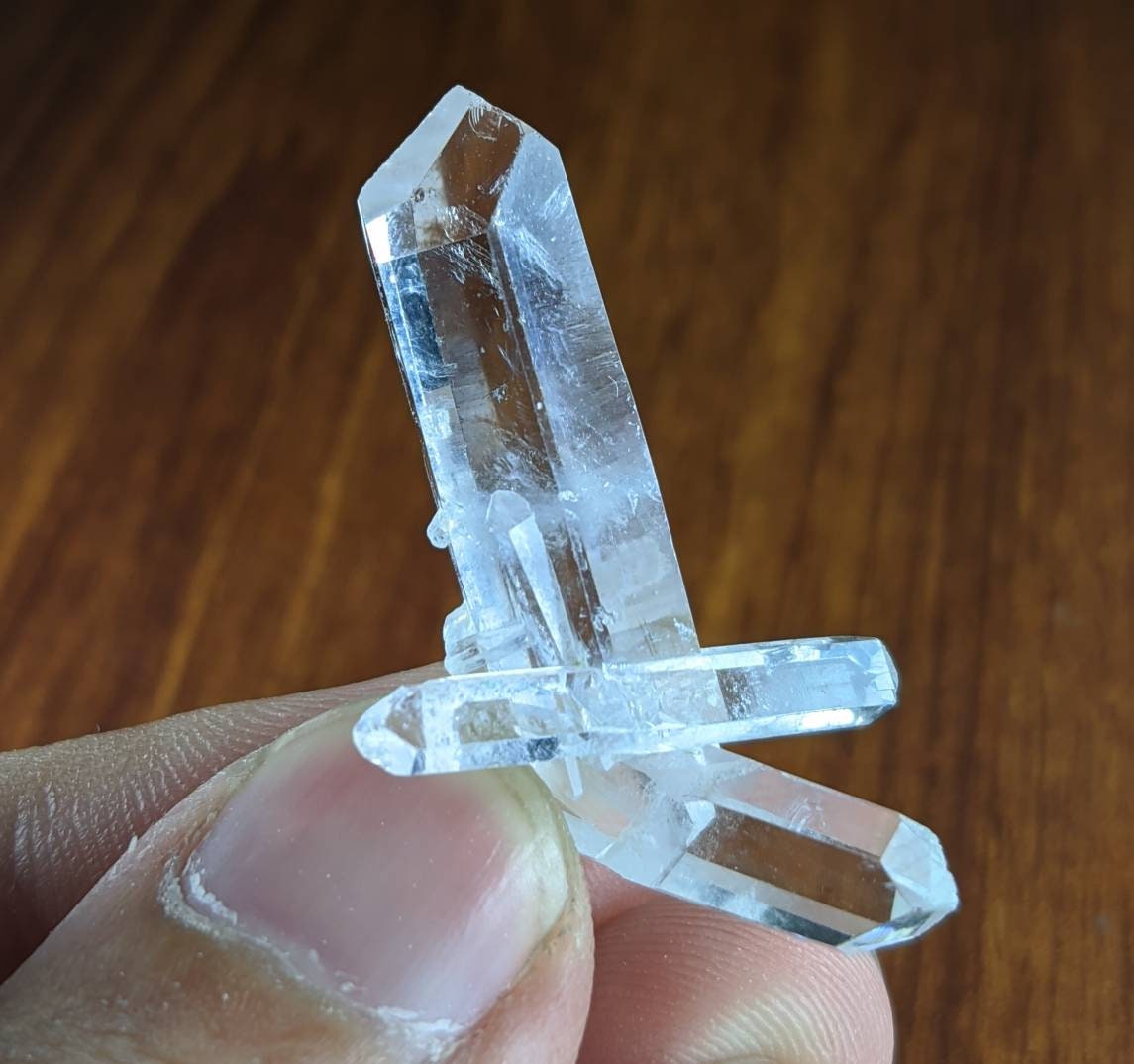 ARSAA GEMS AND MINERALSNatural fine quality beautiful 5.6 grams clear double terminated quartz crystal from Balochistan Pakistan - Premium from ARSAA GEMS AND MINERALS - Just $20.00! Shop now at ARSAA GEMS AND MINERALS