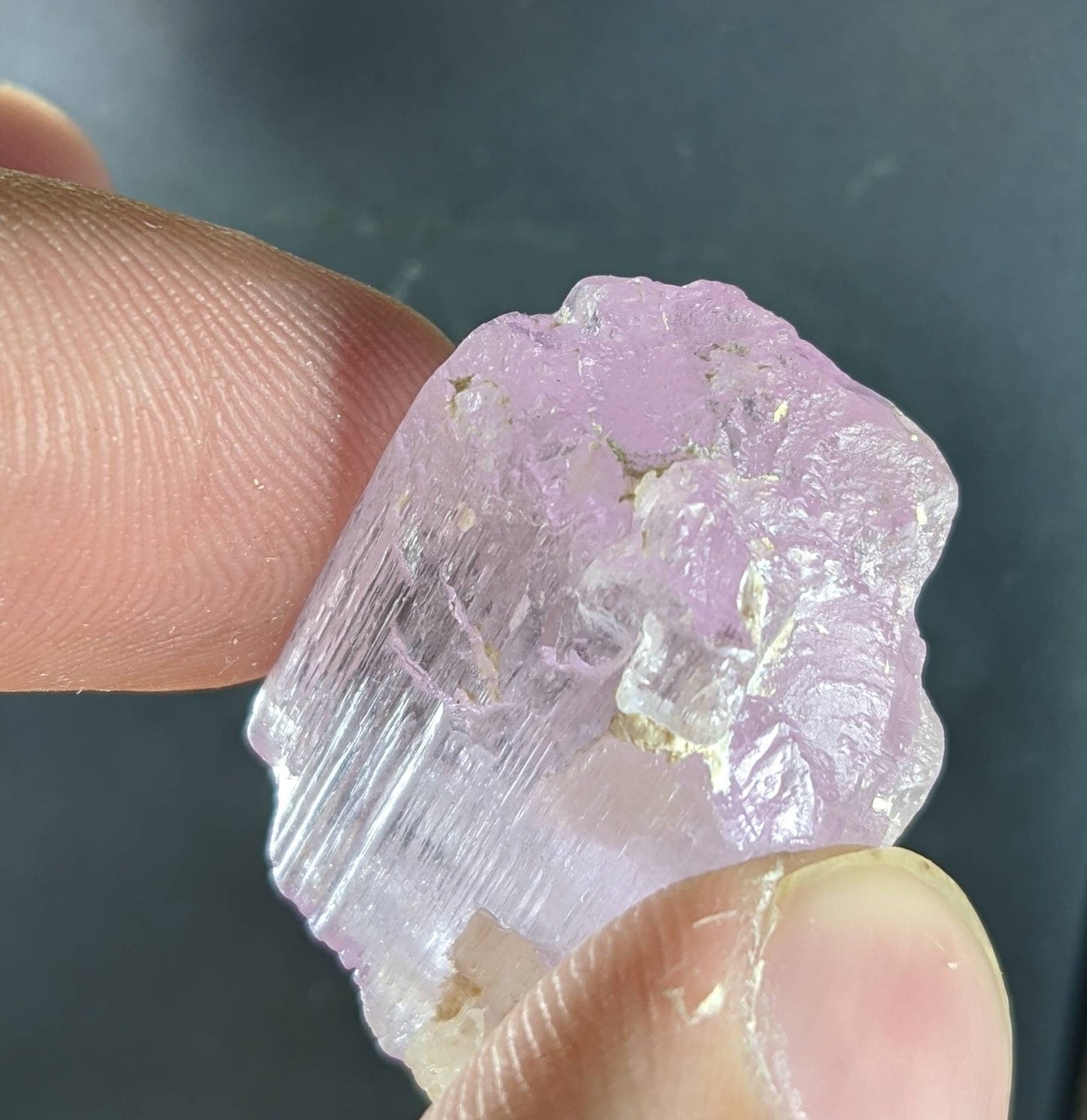 ARSAA GEMS AND MINERALSNatural fine quality aesthetic 15.2 grams clear purple lustrous kunzite crystal from Afghanistan - Premium from ARSAA GEMS AND MINERALS - Just $20.00! Shop now at ARSAA GEMS AND MINERALS