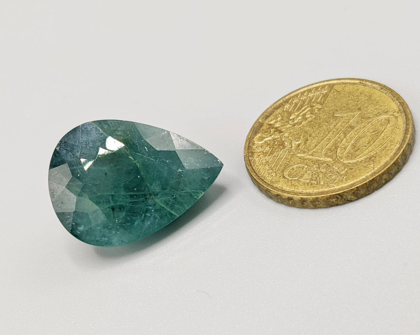 ARSAA GEMS AND MINERALSNatural top quality beautiful 18 carats pear shape faceted grandidierite gem - Premium from ARSAA GEMS AND MINERALS - Just $40.00! Shop now at ARSAA GEMS AND MINERALS