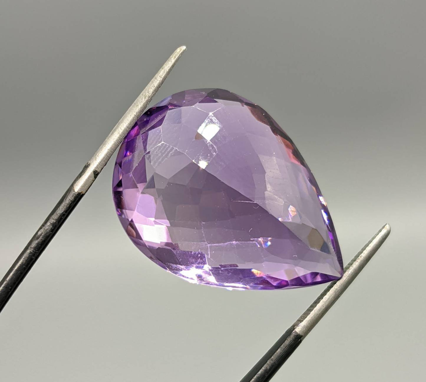ARSAA GEMS AND MINERALSA natural 26 carats eye clean clarity deep purple color faceted checkerboard shape amethyst gem - Premium from ARSAA GEMS AND MINERALS - Just $60.00! Shop now at ARSAA GEMS AND MINERALS