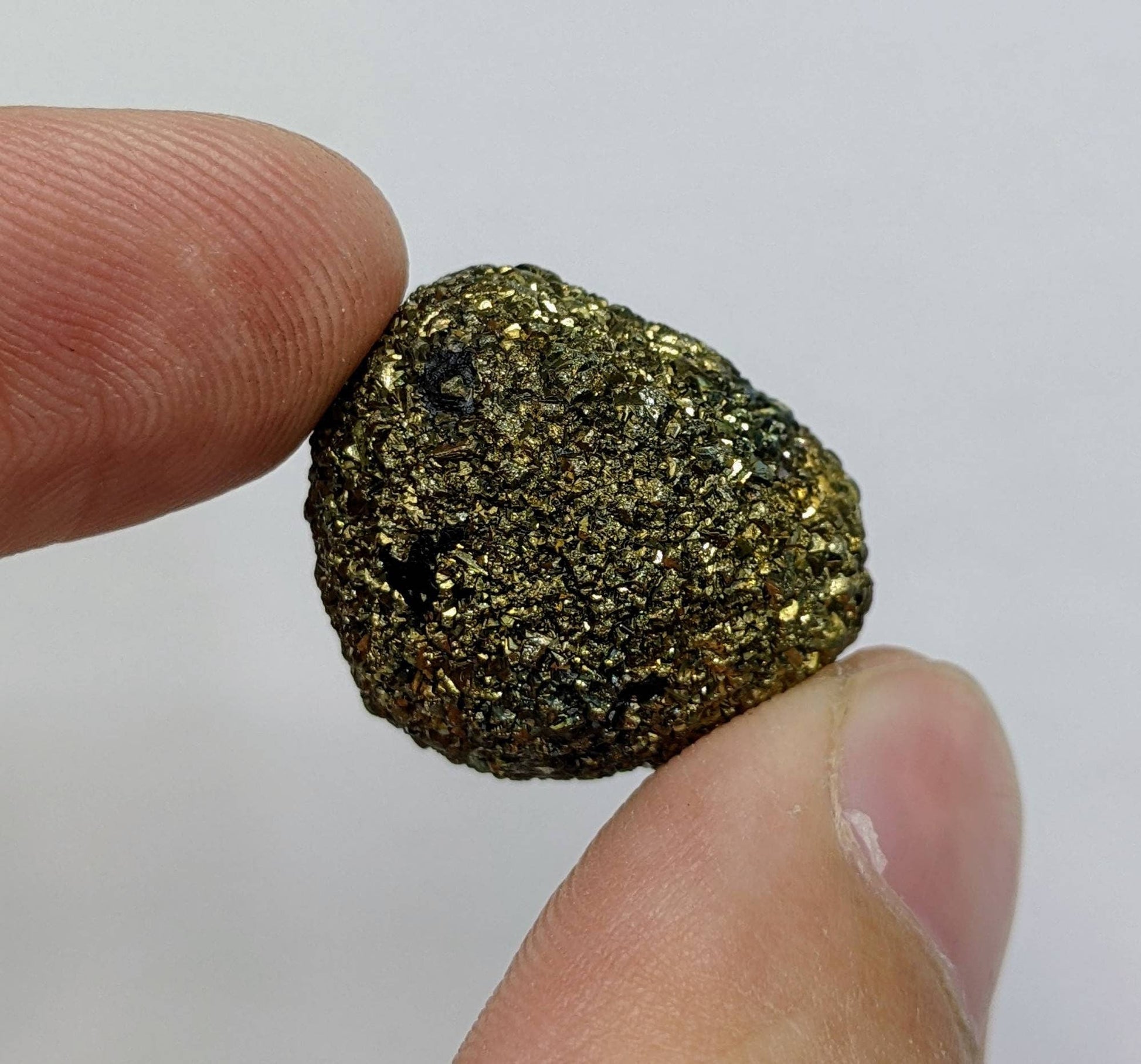 ARSAA GEMS AND MINERALSNatural new find big size golden Marcasite sphere shape cluster called prophecy stone from a new find in Darra Adam Khel KPK Pakistan, 18.8g - Premium  from ARSAA GEMS AND MINERALS - Just $20.00! Shop now at ARSAA GEMS AND MINERALS