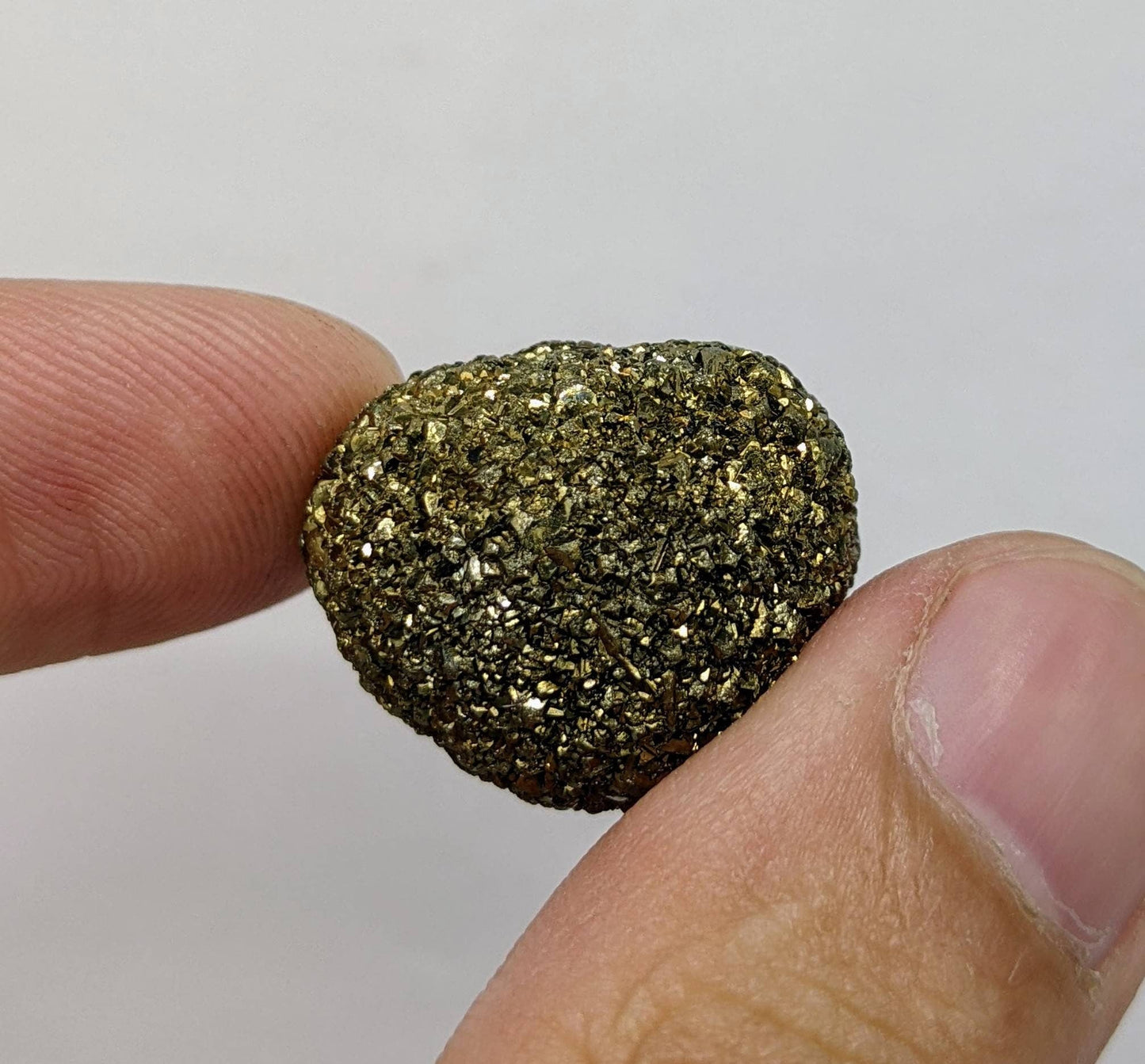 ARSAA GEMS AND MINERALSNatural new find big size golden Marcasite sphere shape cluster called prophecy stone from a new find in Darra Adam Khel KPK Pakistan, 18.8g - Premium from ARSAA GEMS AND MINERALS - Just $20.00! Shop now at ARSAA GEMS AND MINERALS