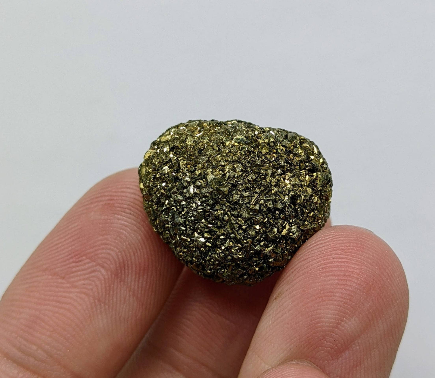 ARSAA GEMS AND MINERALSNatural new find big size golden Marcasite sphere shape cluster called prophecy stone from a new find in Darra Adam Khel KPK Pakistan, 18.8g - Premium from ARSAA GEMS AND MINERALS - Just $20.00! Shop now at ARSAA GEMS AND MINERALS