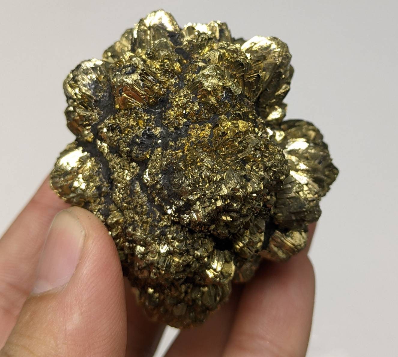ARSAA GEMS AND MINERALSNew find big size golden Marcasite sphere shape cluster also called prophecy stone from a new find in Darra Adam Khel KPK Pakistan, 315 gram - Premium  from ARSAA GEMS AND MINERALS - Just $150.00! Shop now at ARSAA GEMS AND MINERALS