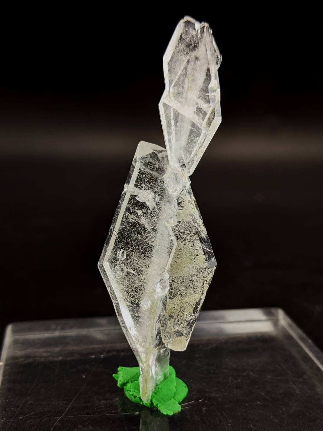 ARSAA GEMS AND MINERALSAesthetic crystal of Faden quartz with another quartz grown on top from Baluchistan Pakistan, 10 grams - Premium  from ARSAA GEMS AND MINERALS - Just $45.00! Shop now at ARSAA GEMS AND MINERALS