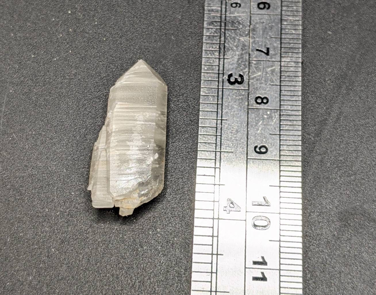 ARSAA GEMS AND MINERALSGrey color small thumbnail size natural amphibole quartz crystal from Baluchistan Pakistan, 4.6 grams - Premium from ARSAA GEMS AND MINERALS - Just $15.00! Shop now at ARSAA GEMS AND MINERALS