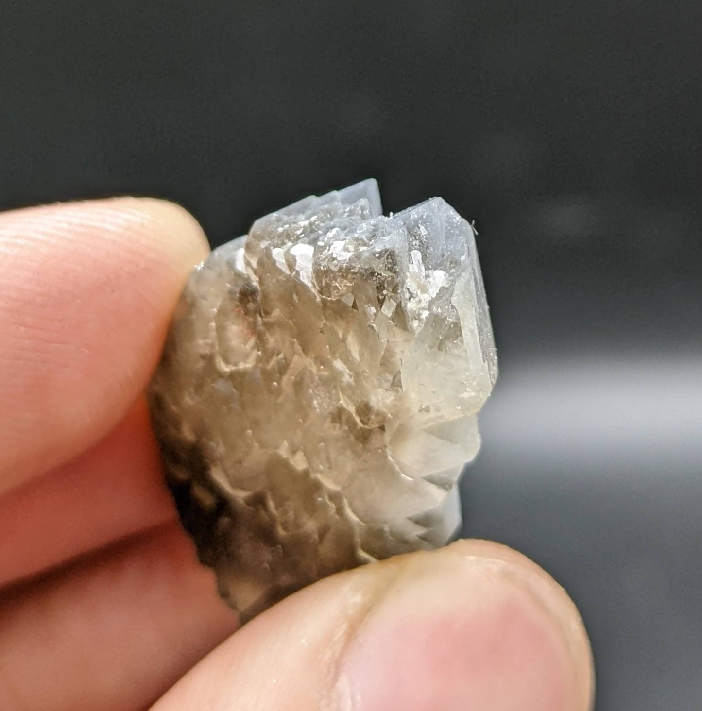 ARSAA GEMS AND MINERALSRare blue indicolite quartz crystal with step formation structure from Afghanistan, 10.9 grams - Premium from ARSAA GEMS AND MINERALS - Just $40.00! Shop now at ARSAA GEMS AND MINERALS