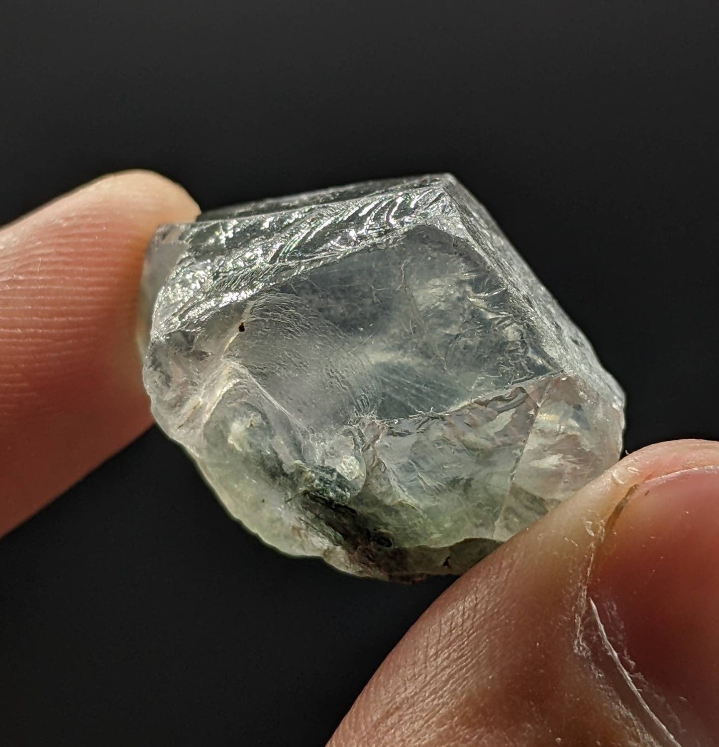 ARSAA GEMS AND MINERALSGreen Apatite with basolite inclusion transparent crystal from Mohmand Agency KPK Pakistan, weight 14.1 grams - Premium from ARSAA GEMS AND MINERALS - Just $35.00! Shop now at ARSAA GEMS AND MINERALS