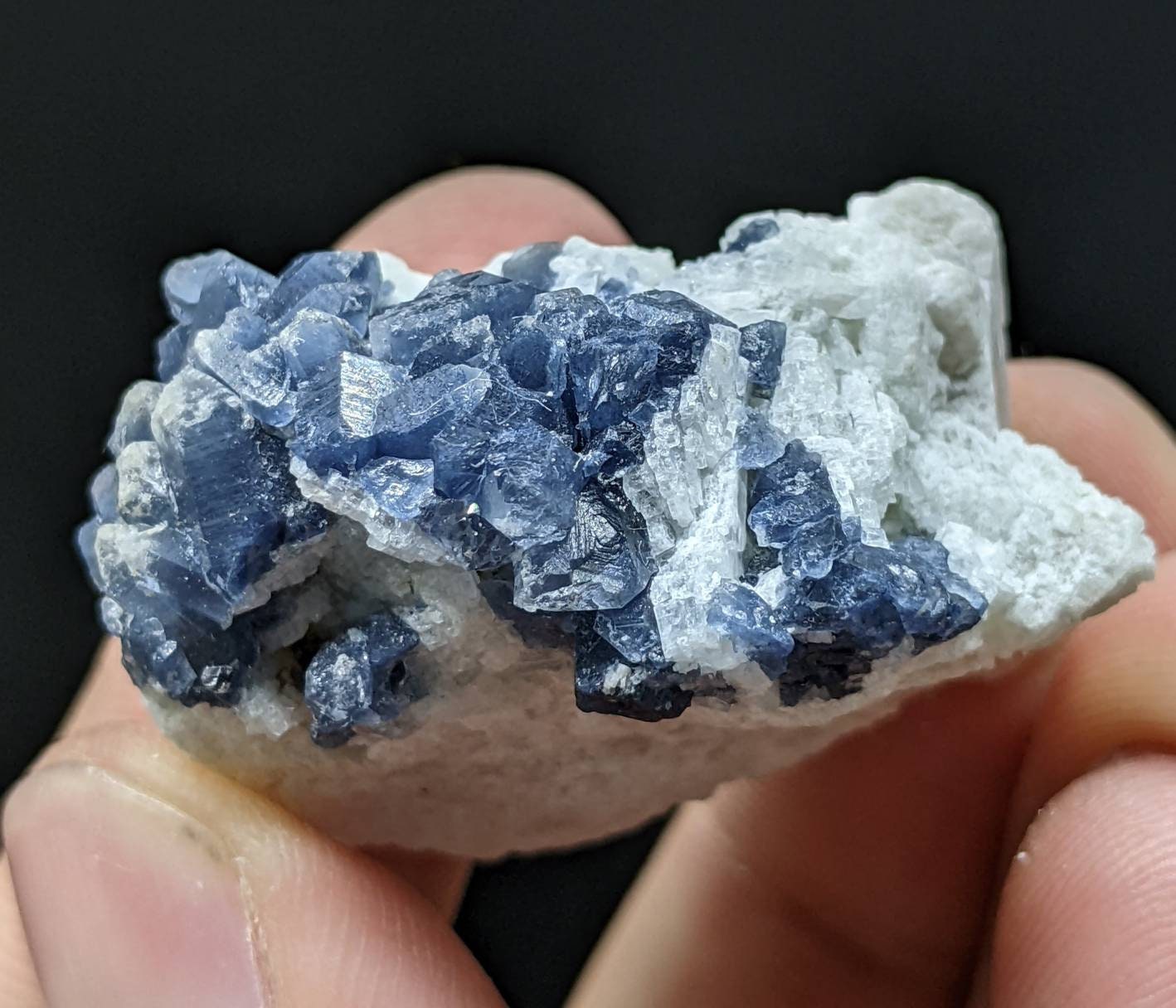 ARSAA GEMS AND MINERALSNatural rare indicolite blue quartz crystals on matrix on albite from Afghanistan, 20 grams - Premium from ARSAA GEMS AND MINERALS - Just $40.00! Shop now at ARSAA GEMS AND MINERALS