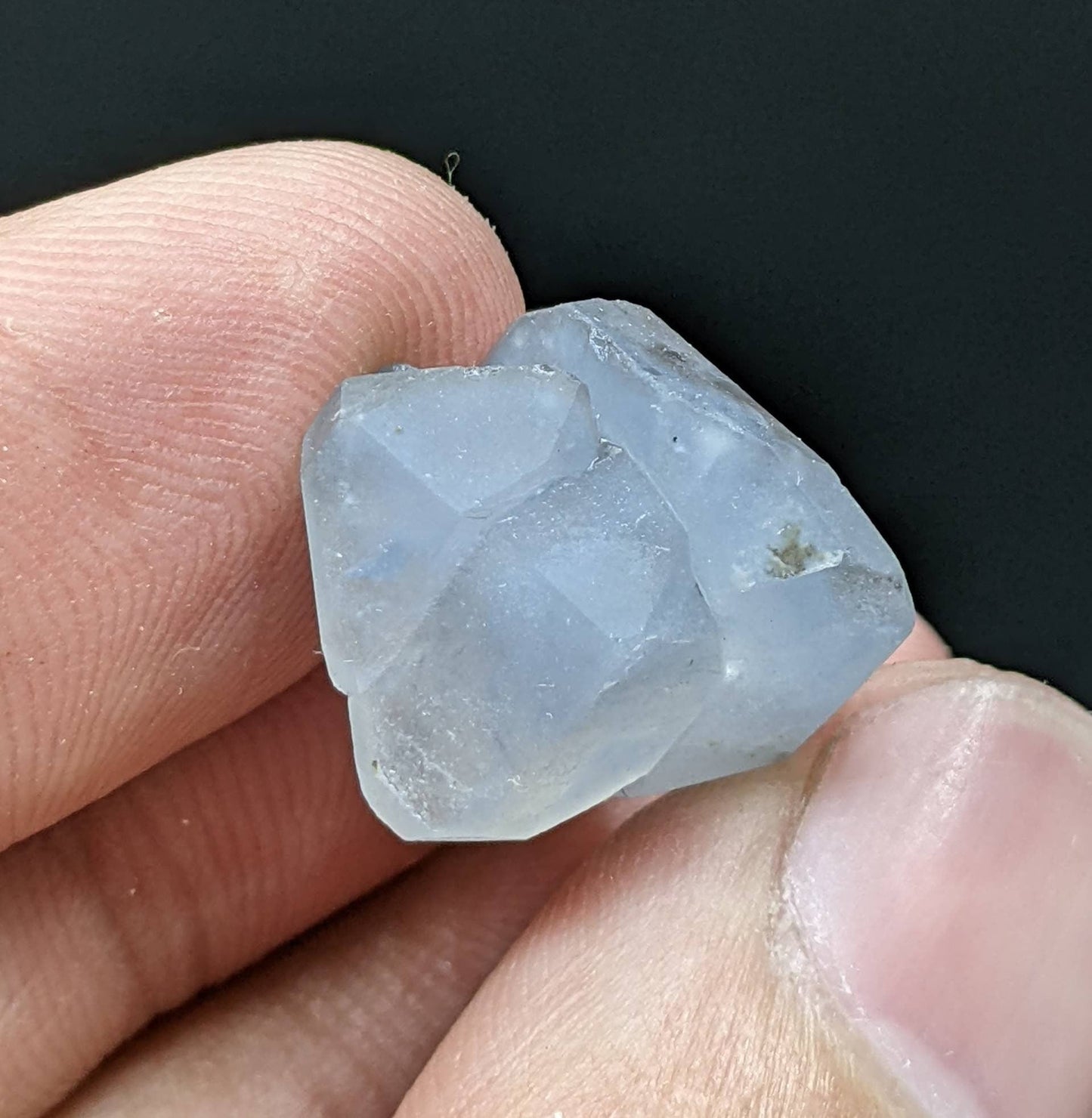 ARSAA GEMS AND MINERALSTwo small thumbnail size twin indicolite aka blue quartz crystals grown another blue quartz crystal with an unique formation, 4.6 grams - Premium from ARSAA GEMS AND MINERALS - Just $30.00! Shop now at ARSAA GEMS AND MINERALS