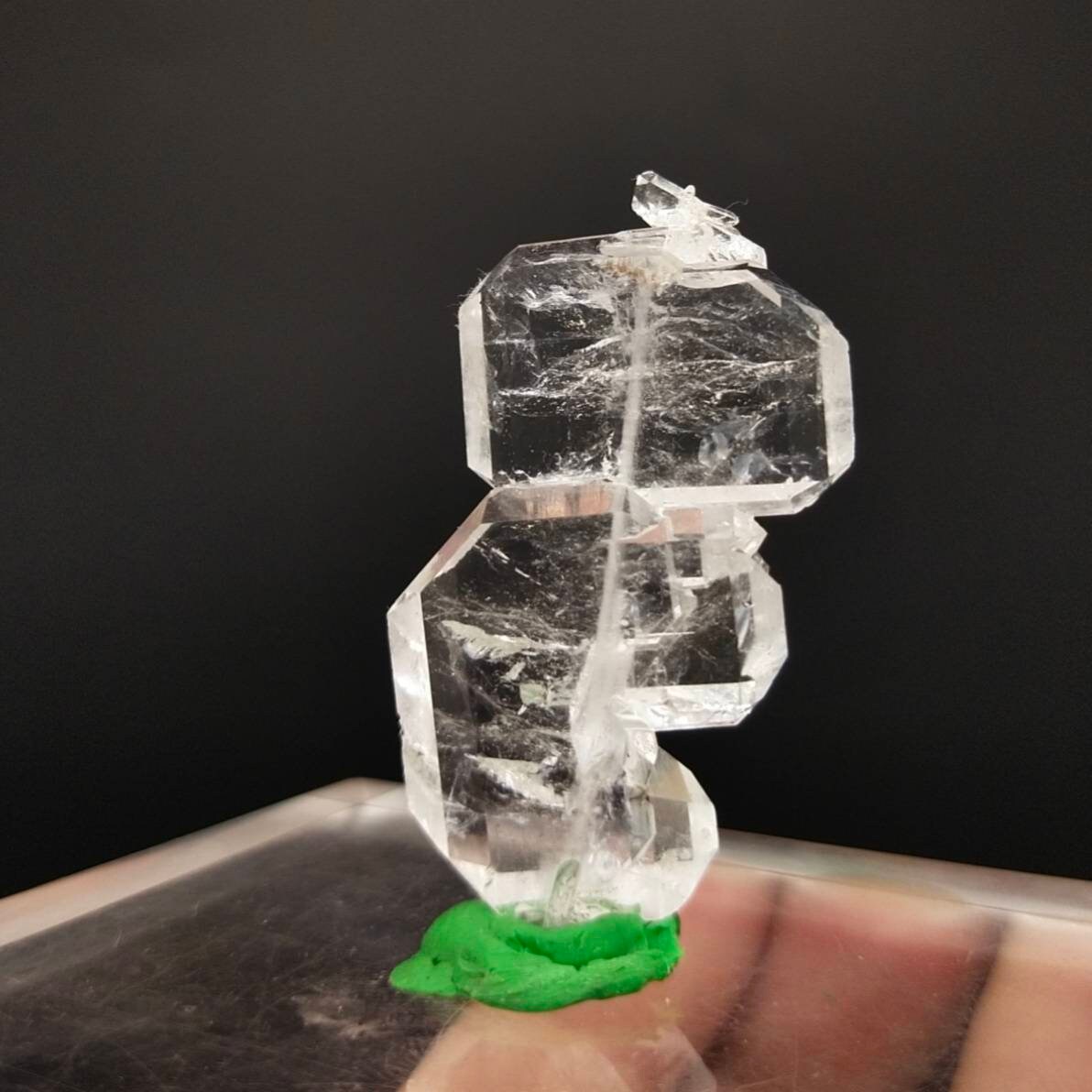 ARSAA GEMS AND MINERALSFaden quartz crystal clear and terminated from Baluchistan Pakistan, 10.6 gram - Premium from ARSAA GEMS AND MINERALS - Just $40.00! Shop now at ARSAA GEMS AND MINERALS