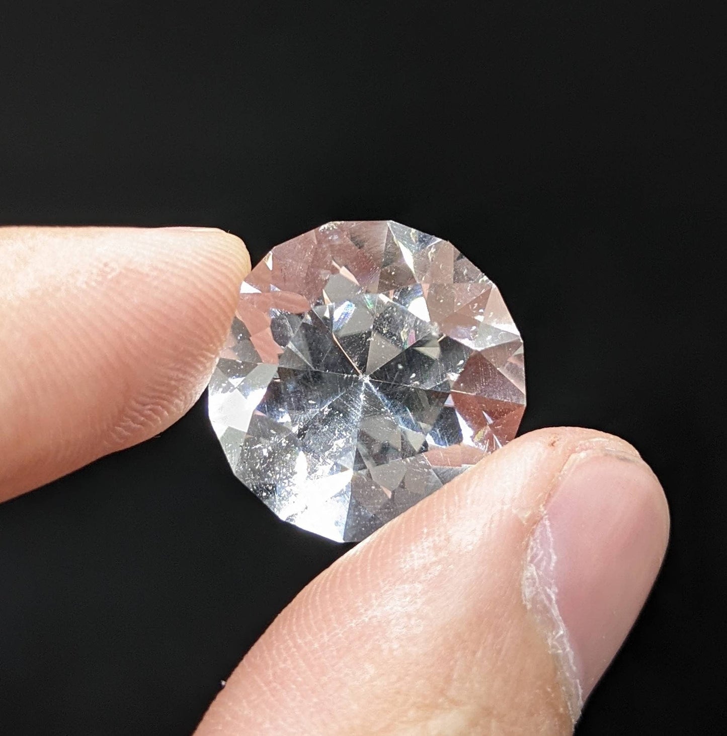 ARSAA GEMS AND MINERALSNatural fine quality beautiful 25.5 carats round cut shape good clarity Faceted Quartz gem - Premium from ARSAA GEMS AND MINERALS - Just $25.00! Shop now at ARSAA GEMS AND MINERALS