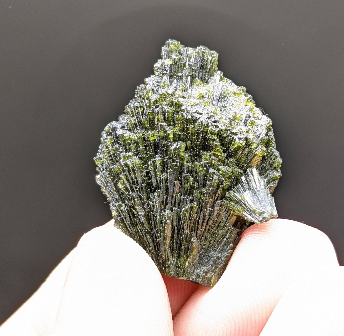 ARSAA GEMS AND MINERALSGrreen spray epidote crystal from Balochistan Pakistan, weight 9.1 grams - Premium from ARSAA GEMS AND MINERALS - Just $25.00! Shop now at ARSAA GEMS AND MINERALS
